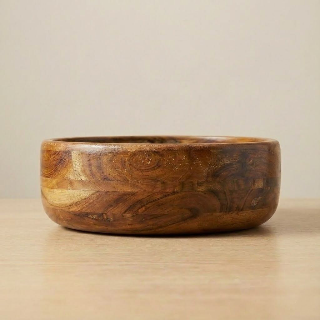  Handcrafted Wooden Salad & Serving Bowl 2