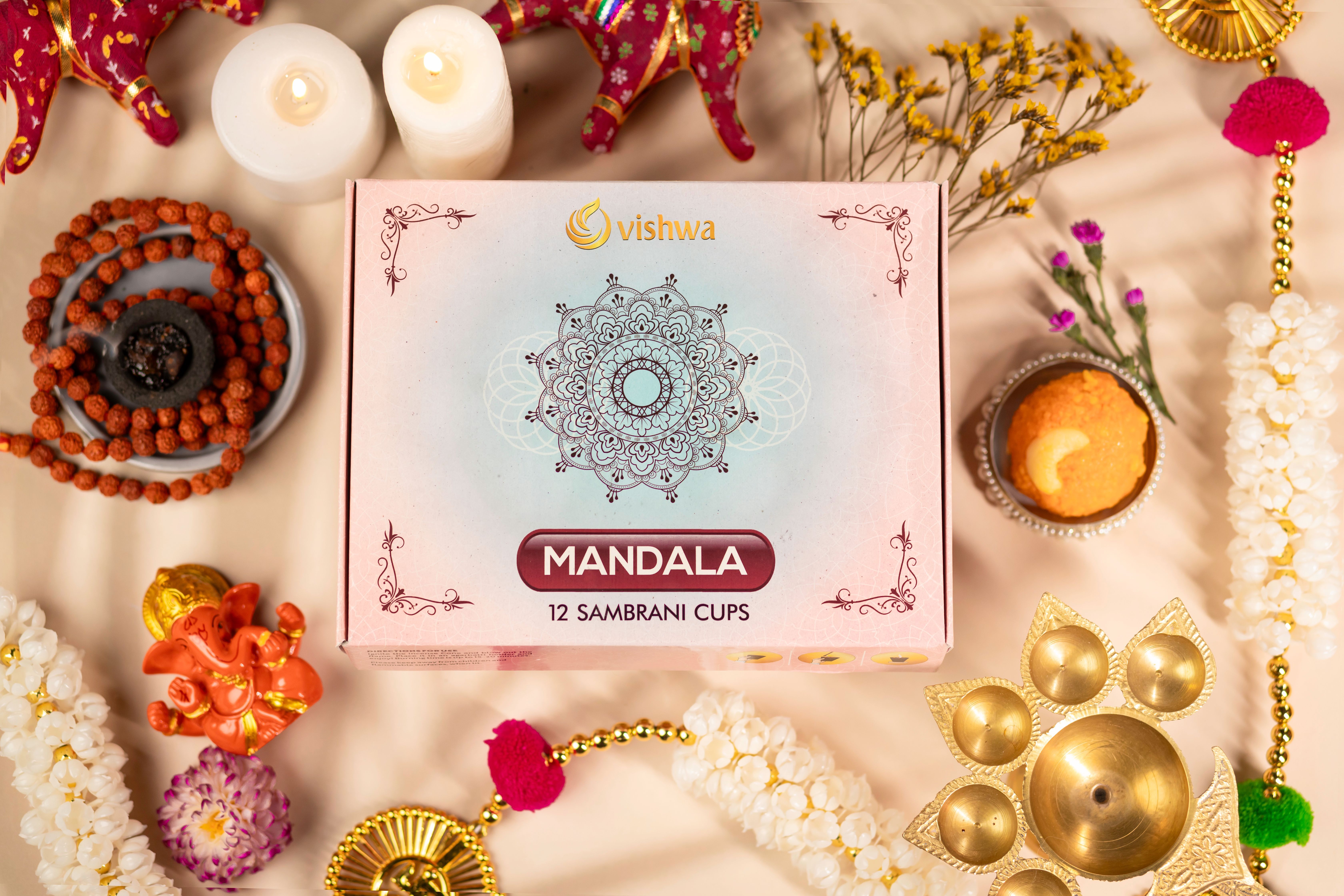 Sambrani Havan Cups - Mandalas