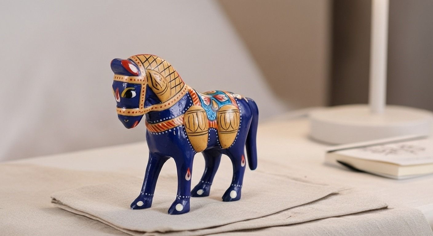 Meenakari Horse Decor Showpiece ( 4 inches ) 3