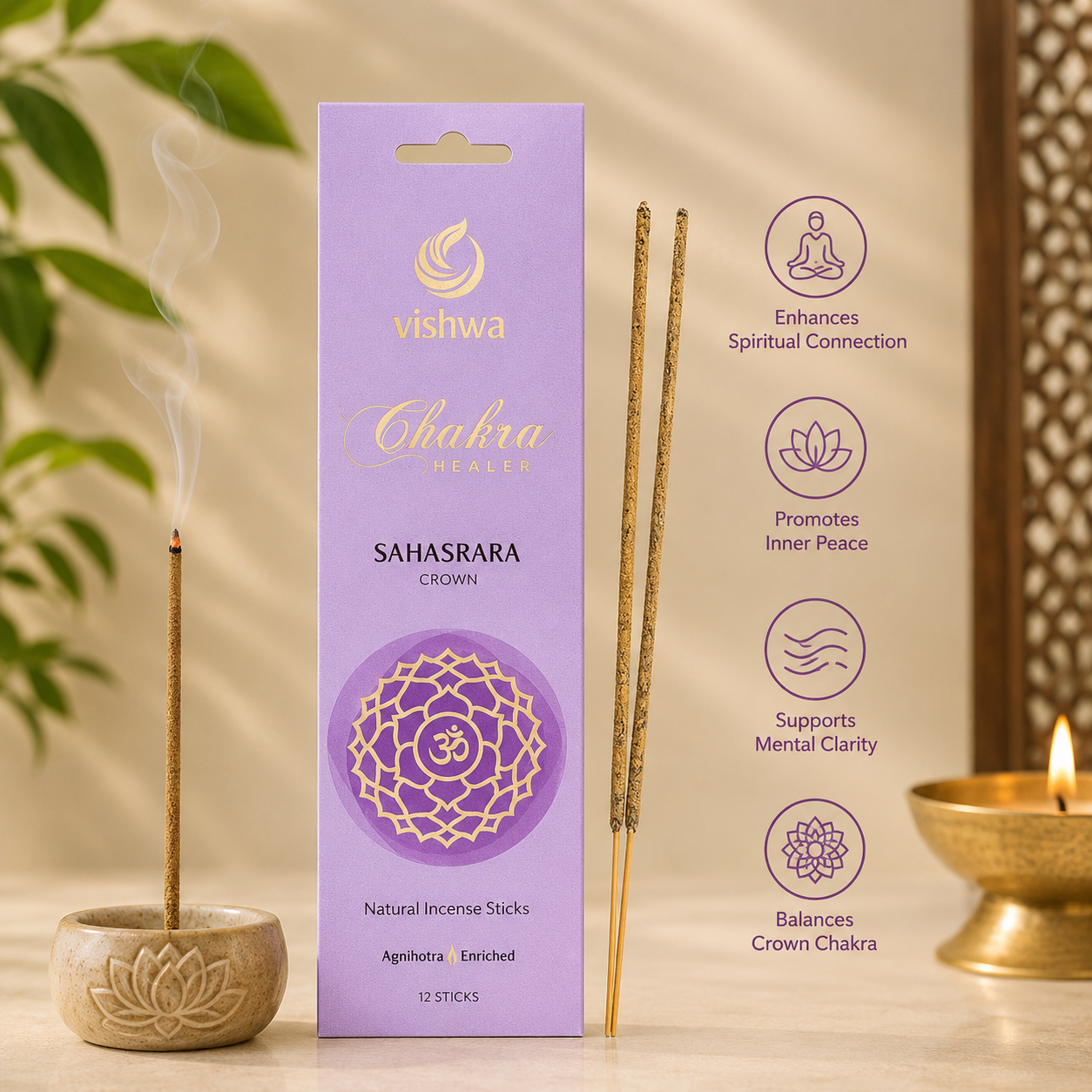 Chakra Healer Incense Sticks - Sahasrara 3