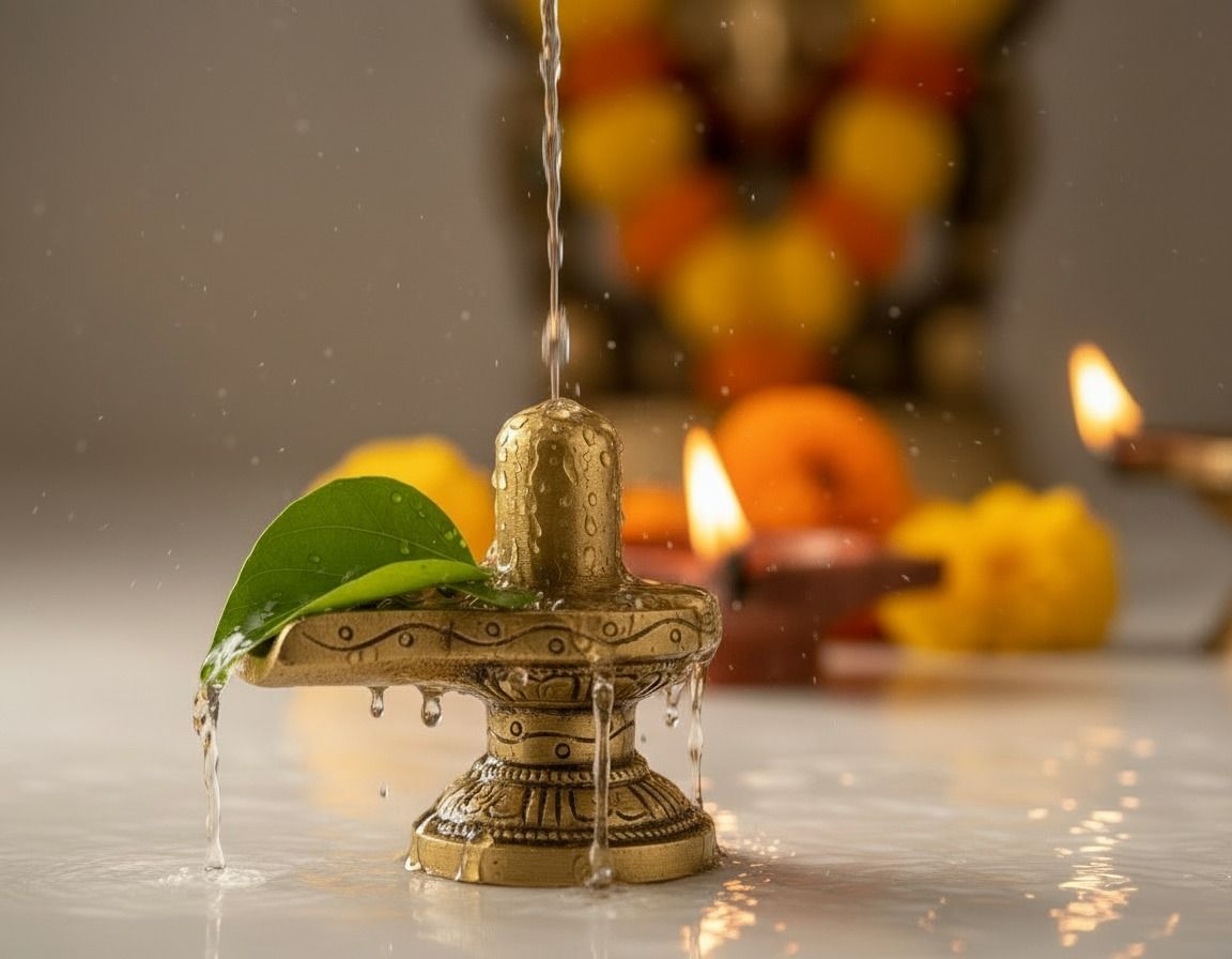 Brass Shivling ( mid size ) 4