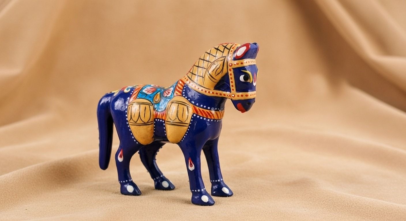 Meenakari Horse Decor Showpiece