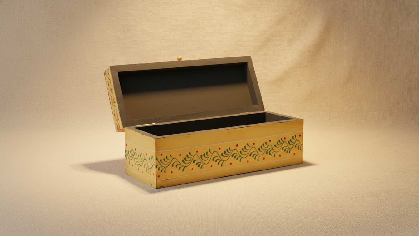 Royal Rangoli Wooden Jewellery Box
