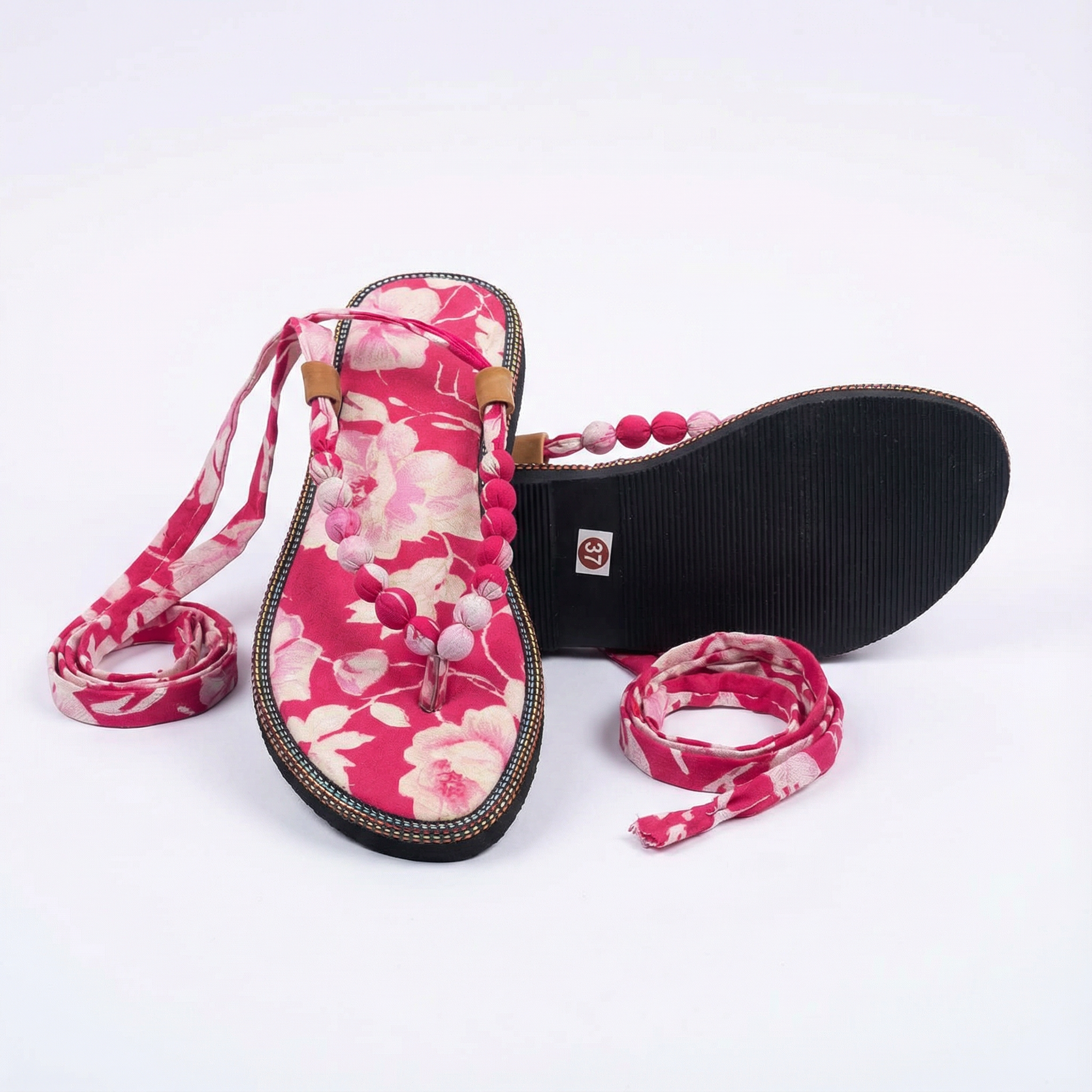 Rose Bloom Handmade Chappals 3