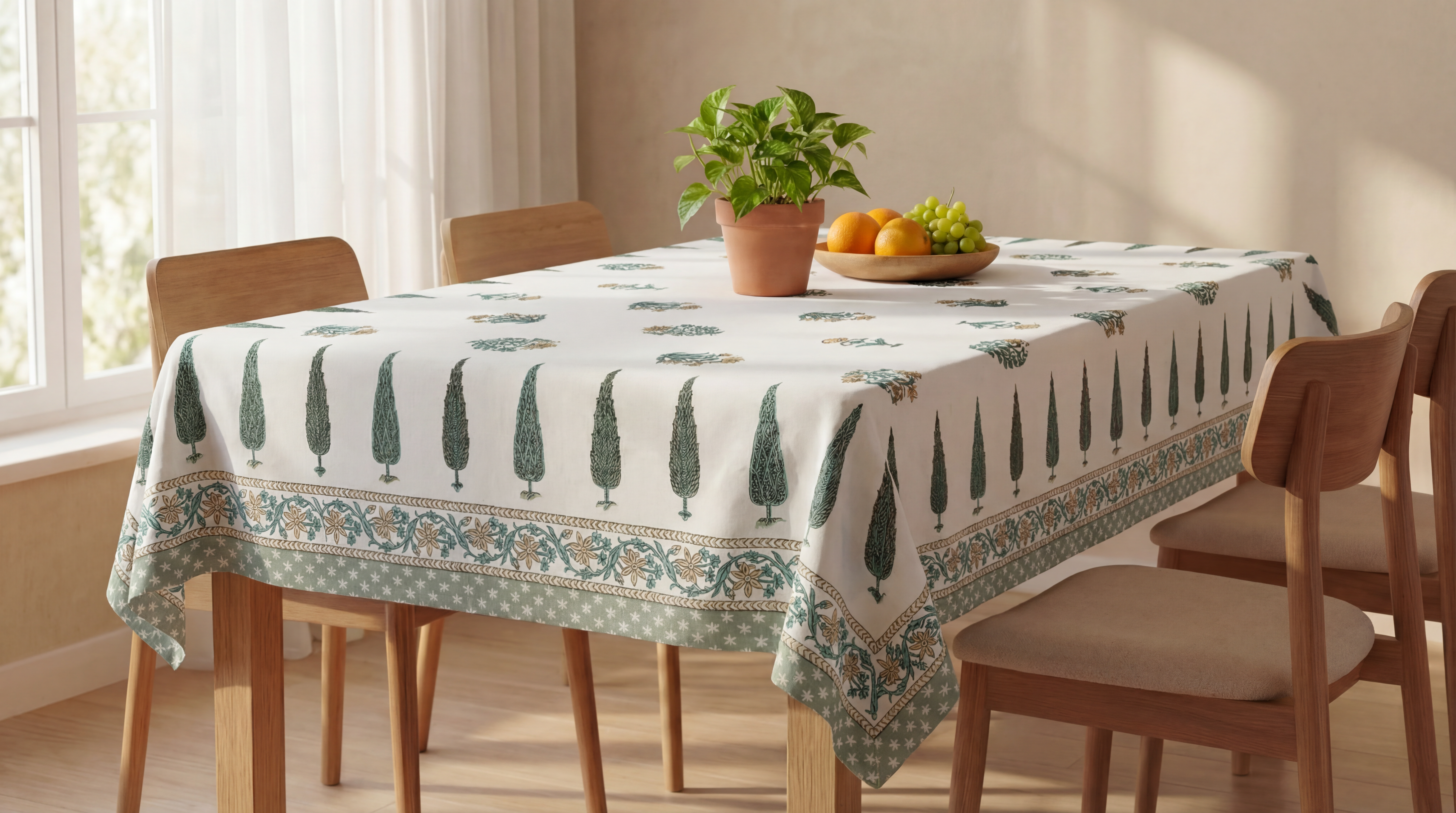 The Jaipur Print Garden Tablecloth 2