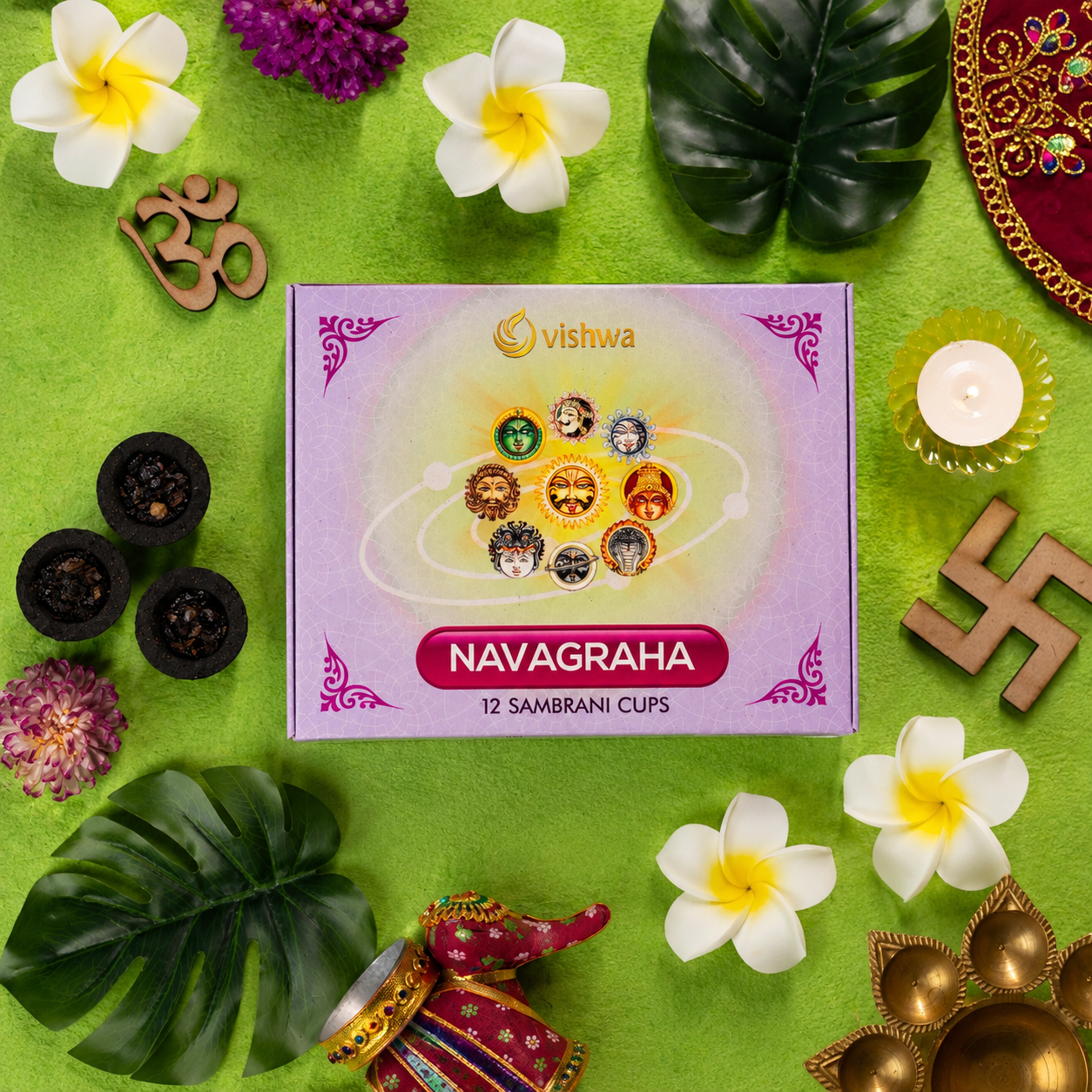 Sambrani Havan Cups - Navagraha