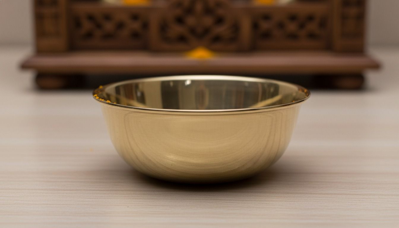 Brass plain katori 2