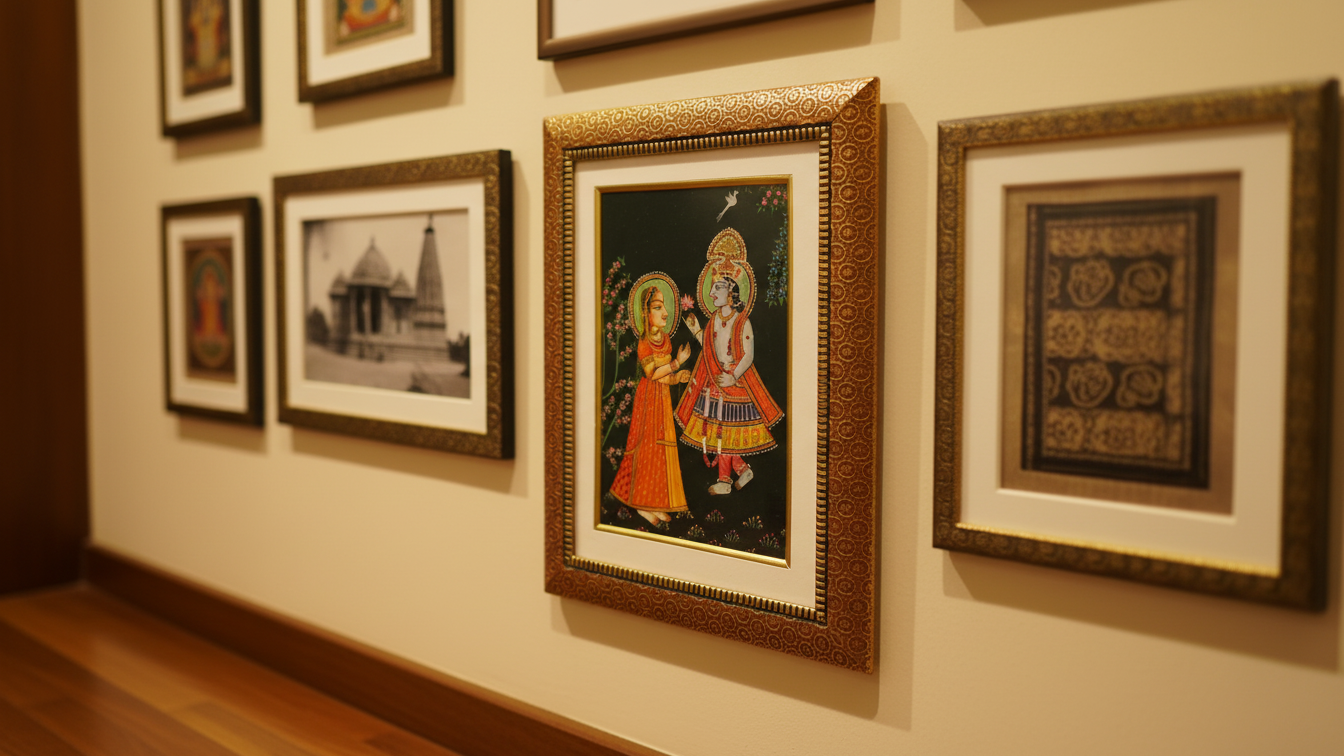  Radha Krishna Marble Miniature Painting 4