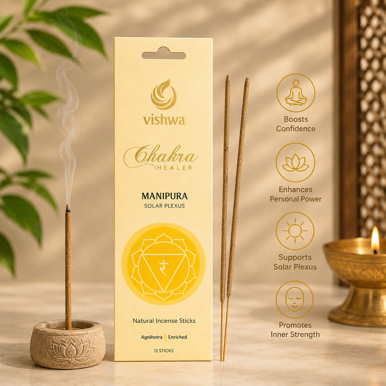 Chakra Healer Incense Sticks - Manipura  3