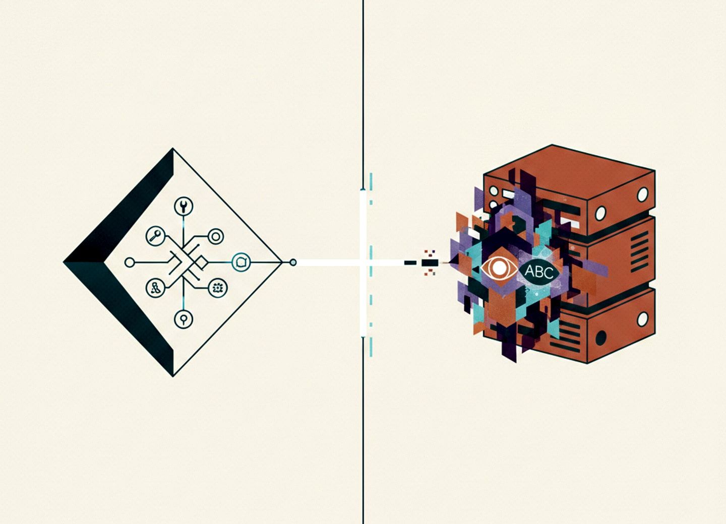 Edge-server split: agent shell stays local, inference moves remote.