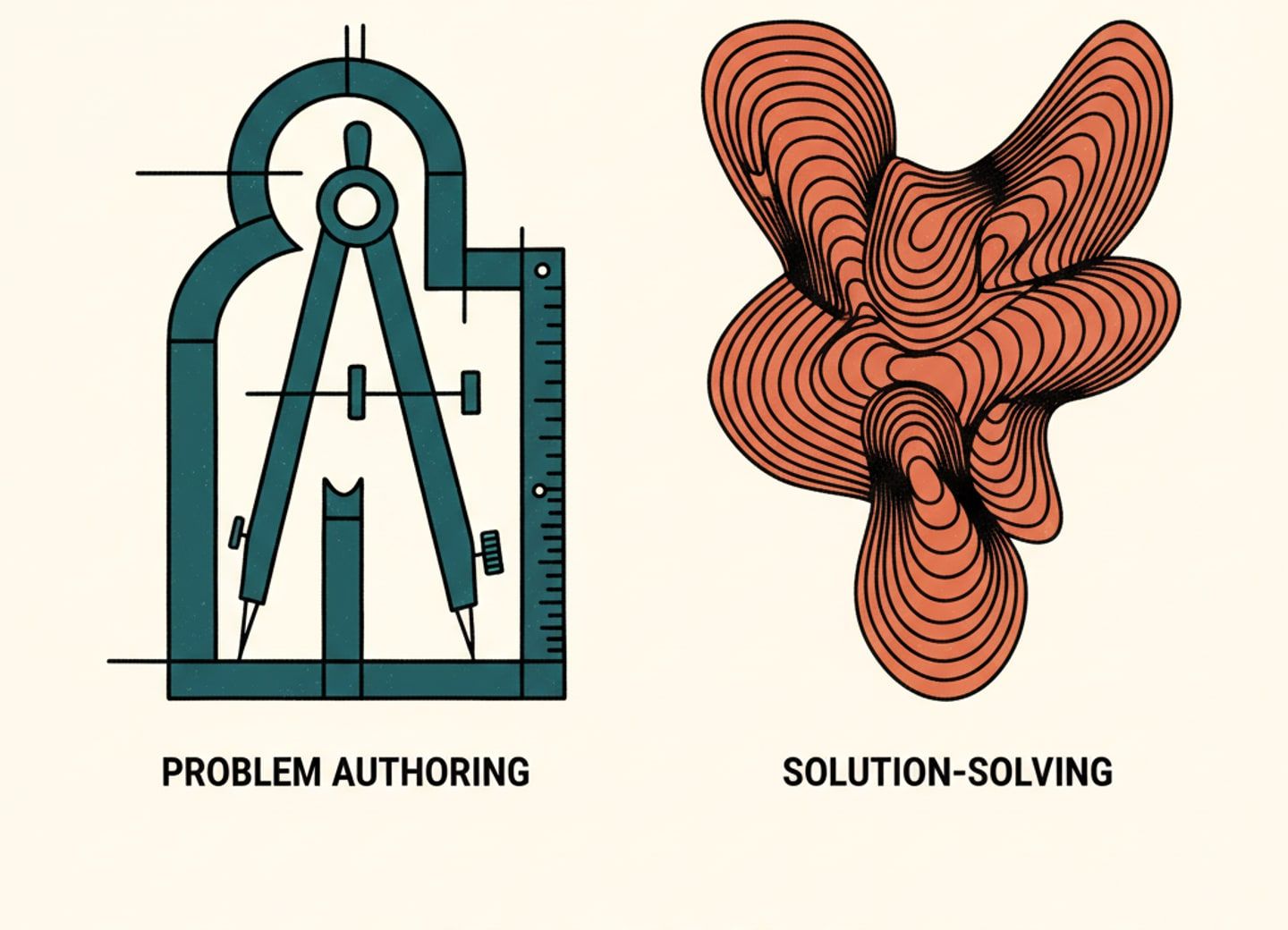 Authoring and solving emerge as separate AI capabilities
