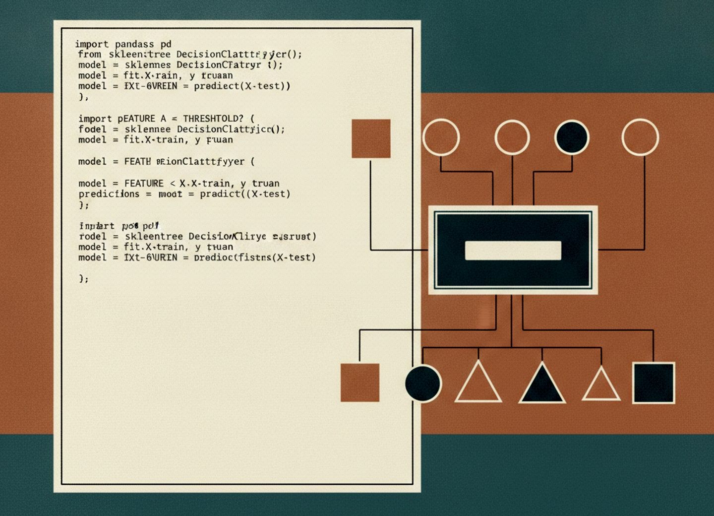 Minimal code branches into labeled classification paths