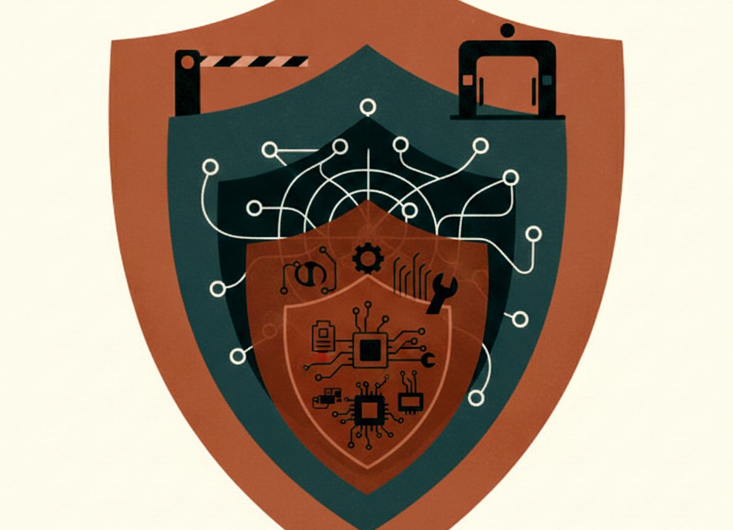 Three-layer MCP defense: client, gateway, and network perimeter.
