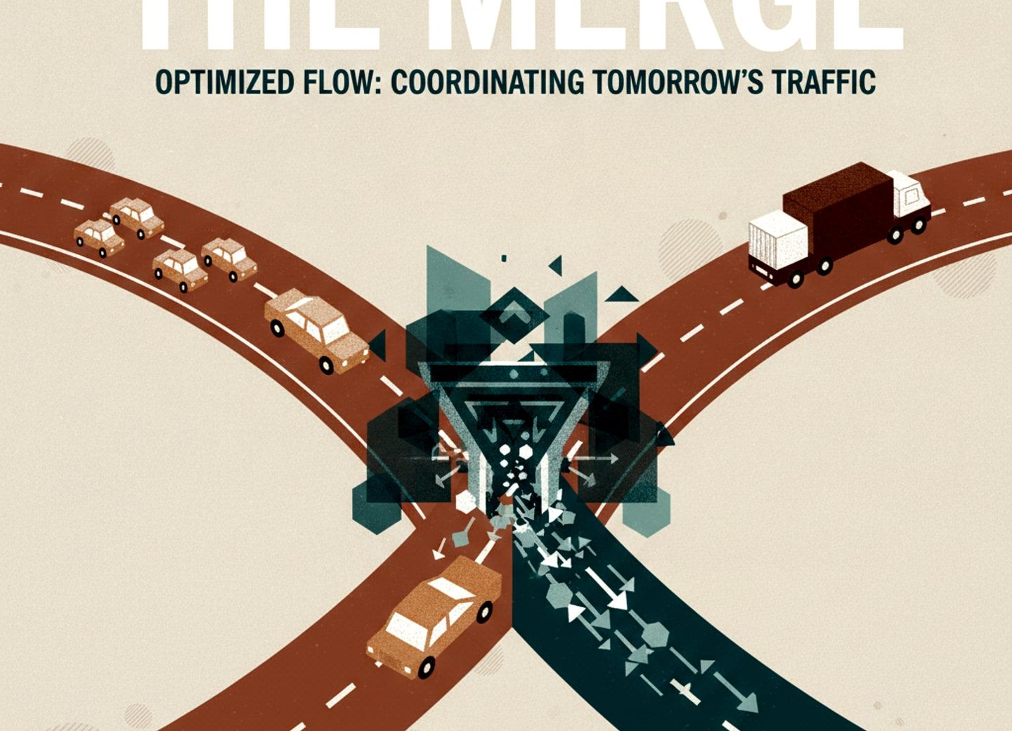 Smart routing gates coordinate three workload classes in shared inference.