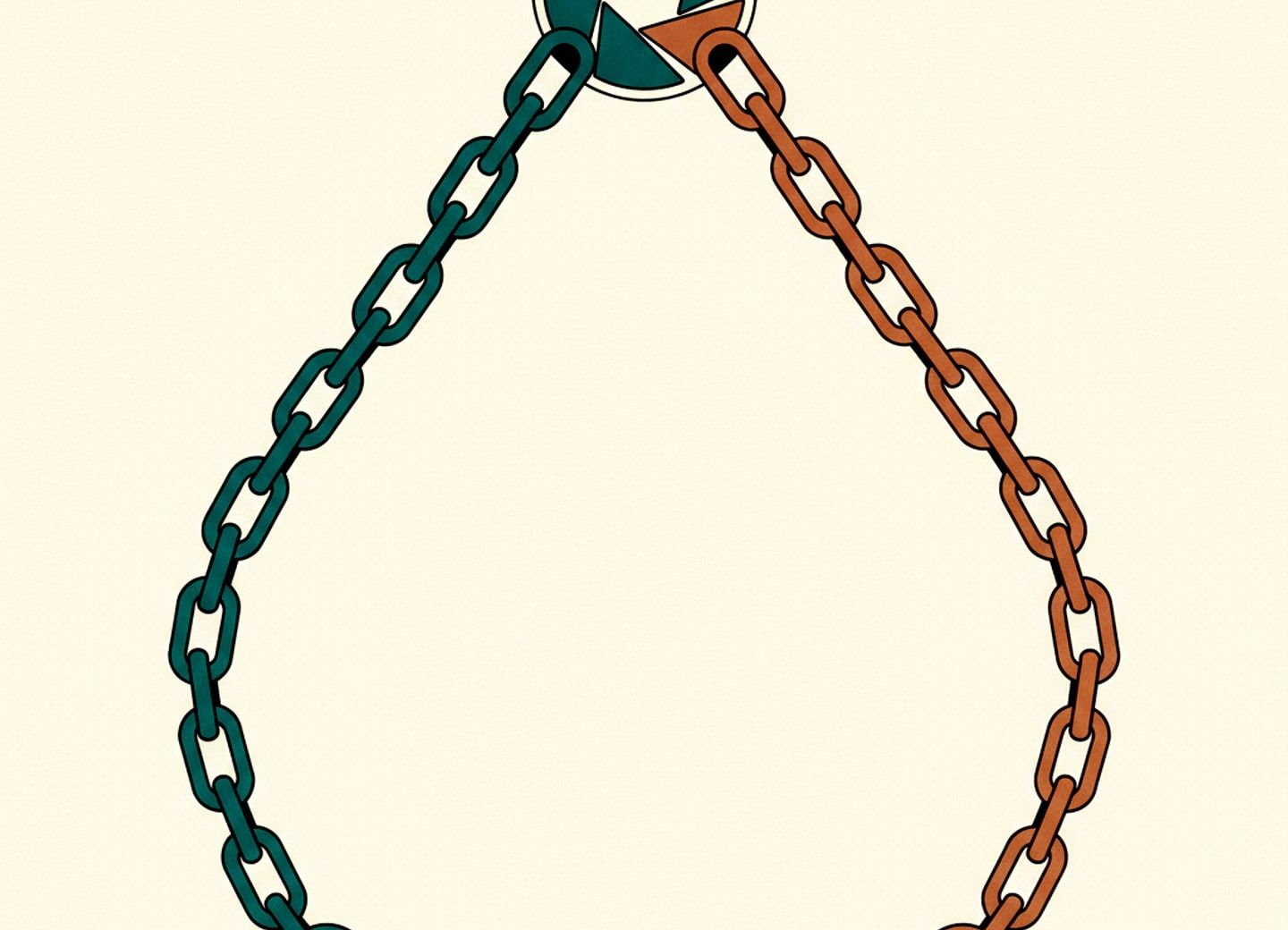 One aperture, two chains of trust drifting apart unlinked