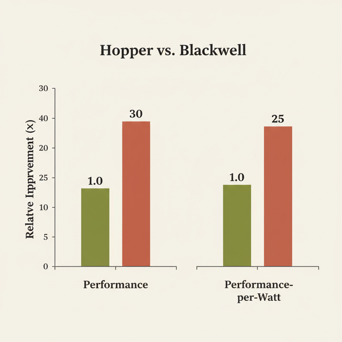 Blackwell efficiency gains over Hopper GPU generation