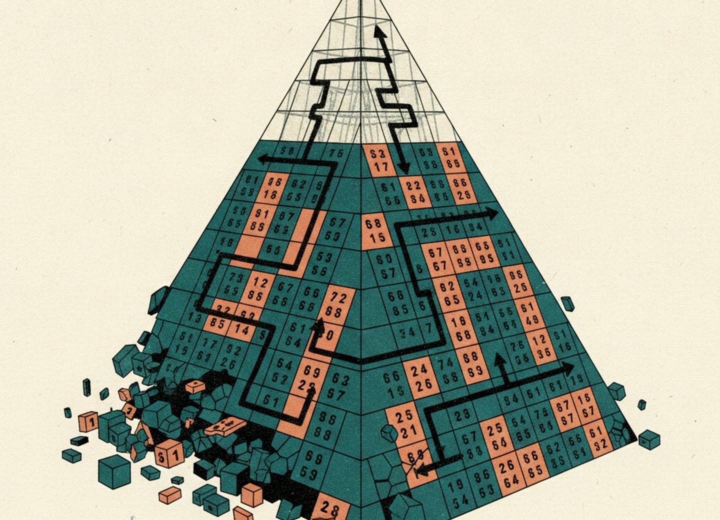 Test-time scaling crystallizes solution accuracy