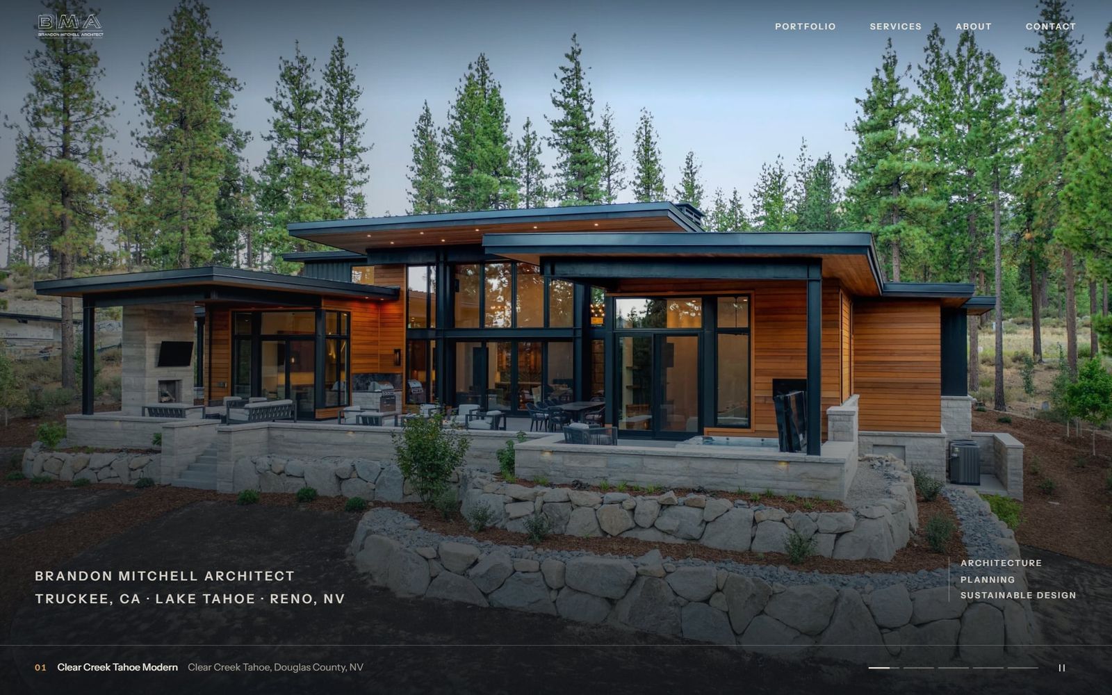 Brandon Mitchell Architect website