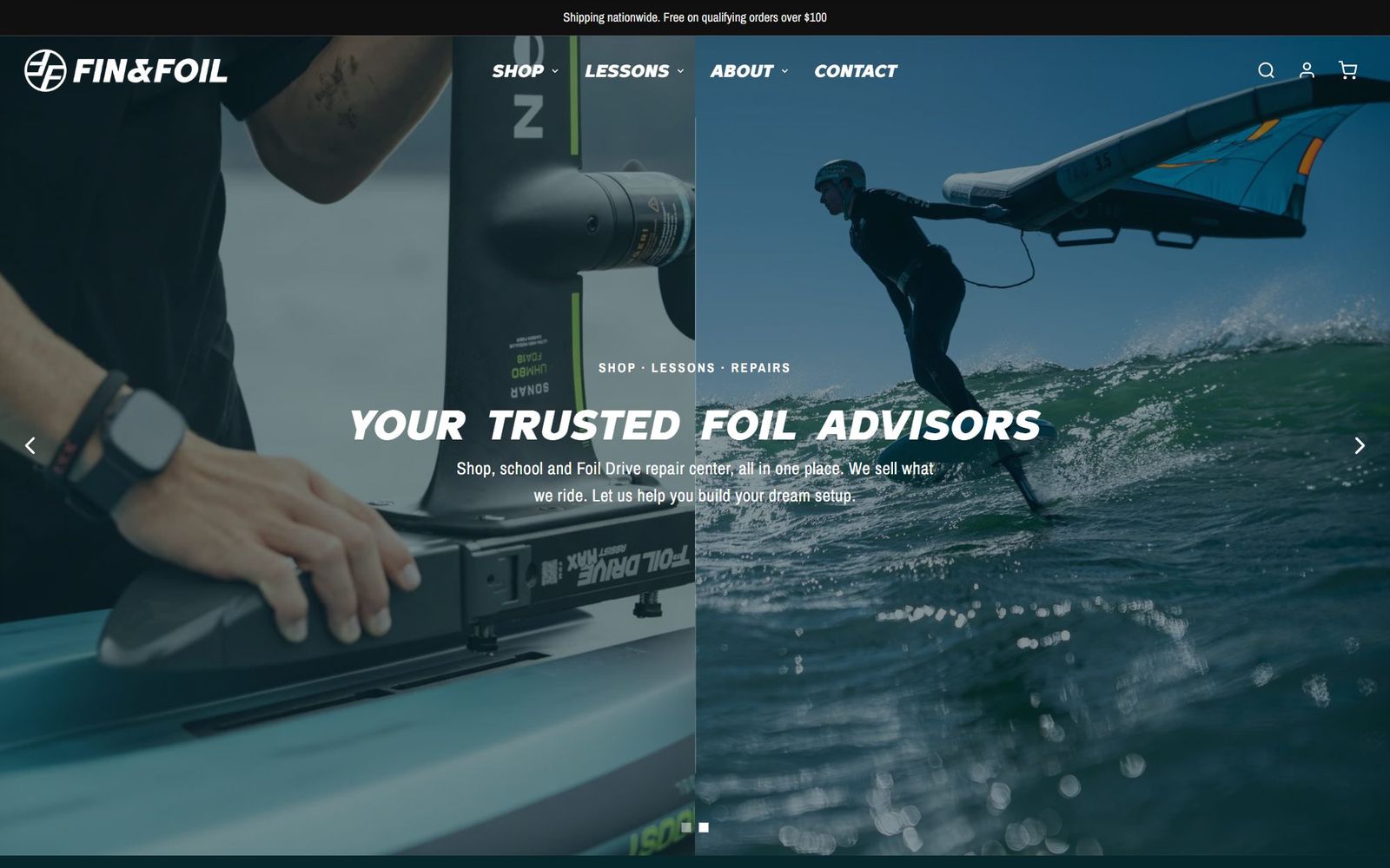 Fin & Foil website