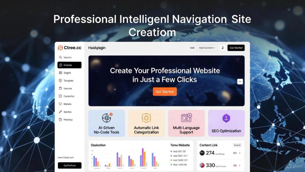 使用 Ctree.cc 快速创建一个智能导航站（零代码教程）