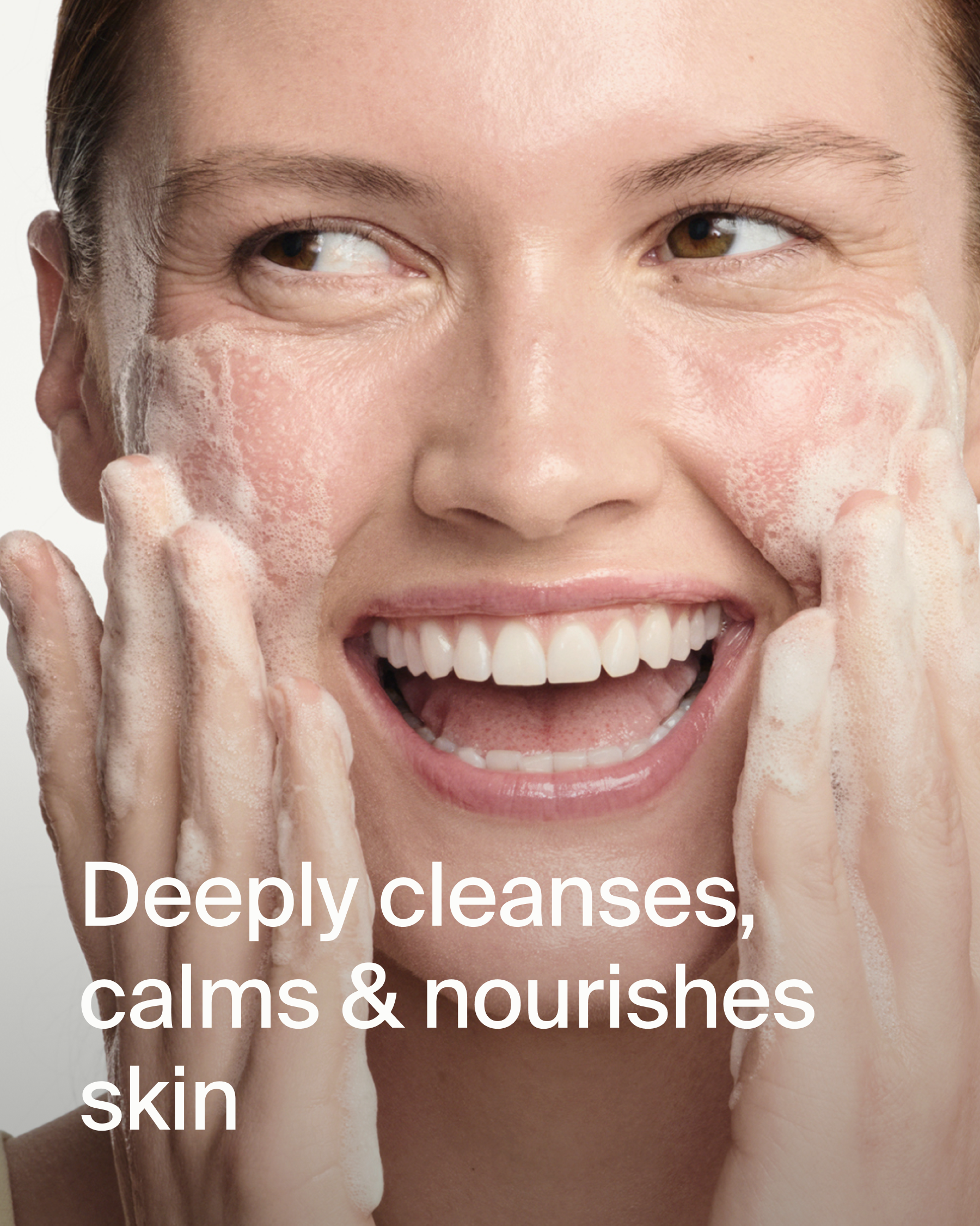 Mitopure cleanser on the skin