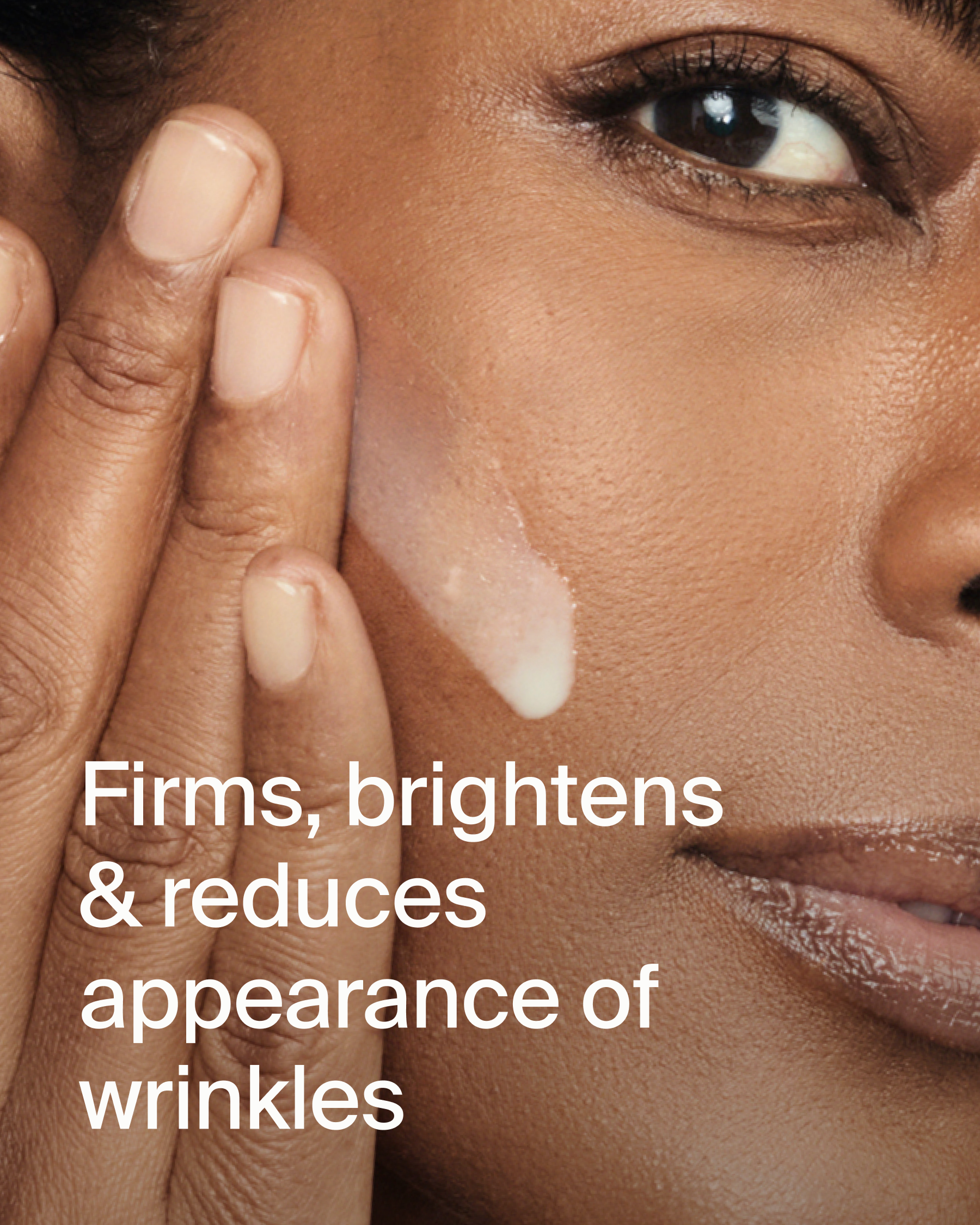 Serum on skin