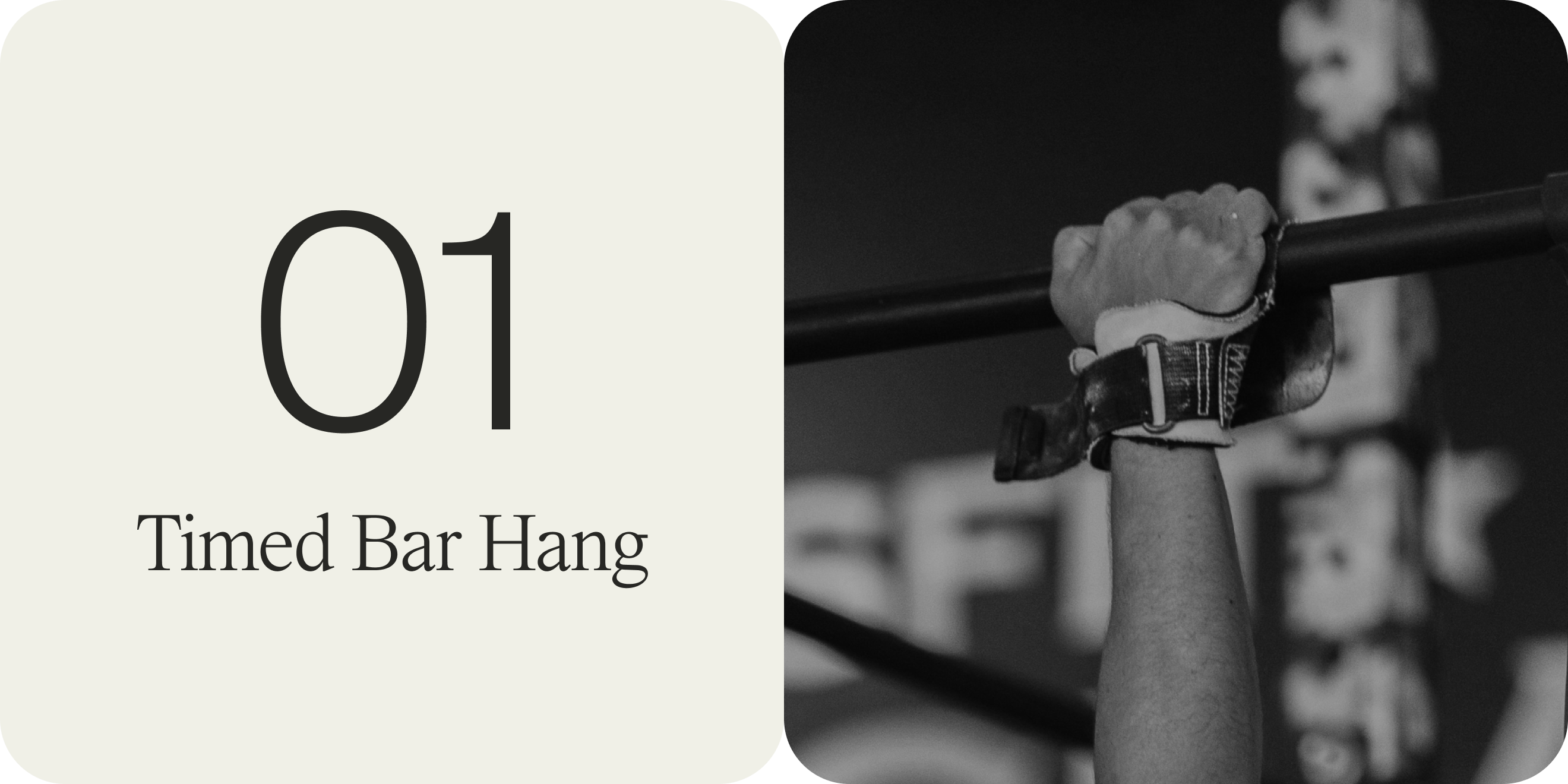 1 - timed bar hang