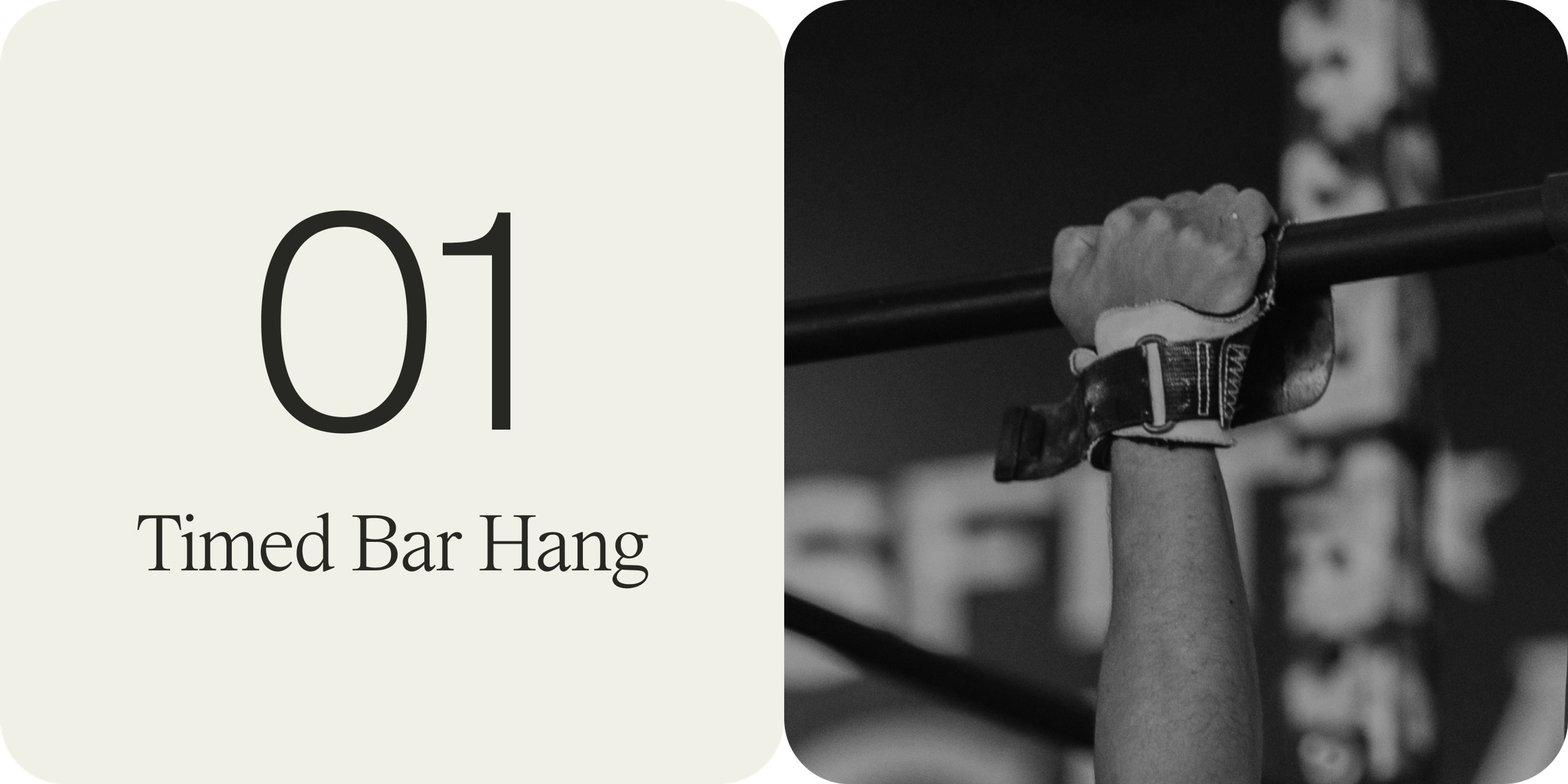 1 - timed bar hang