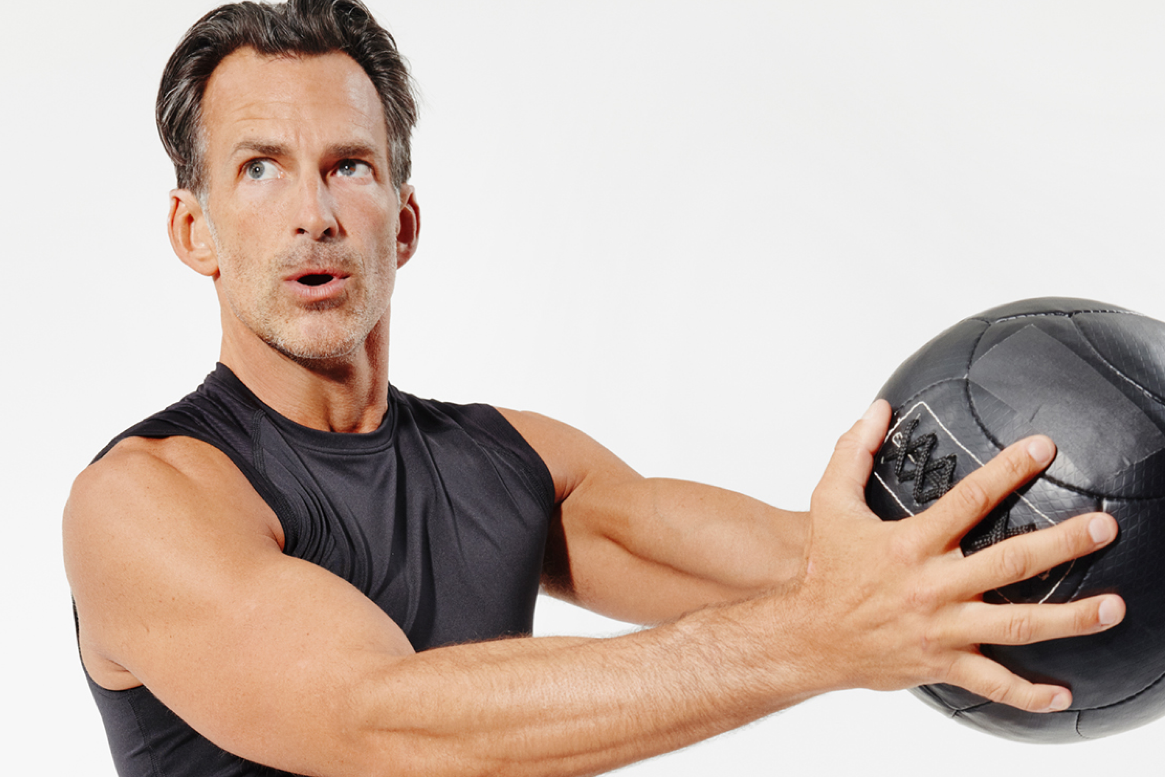 Older men exercising