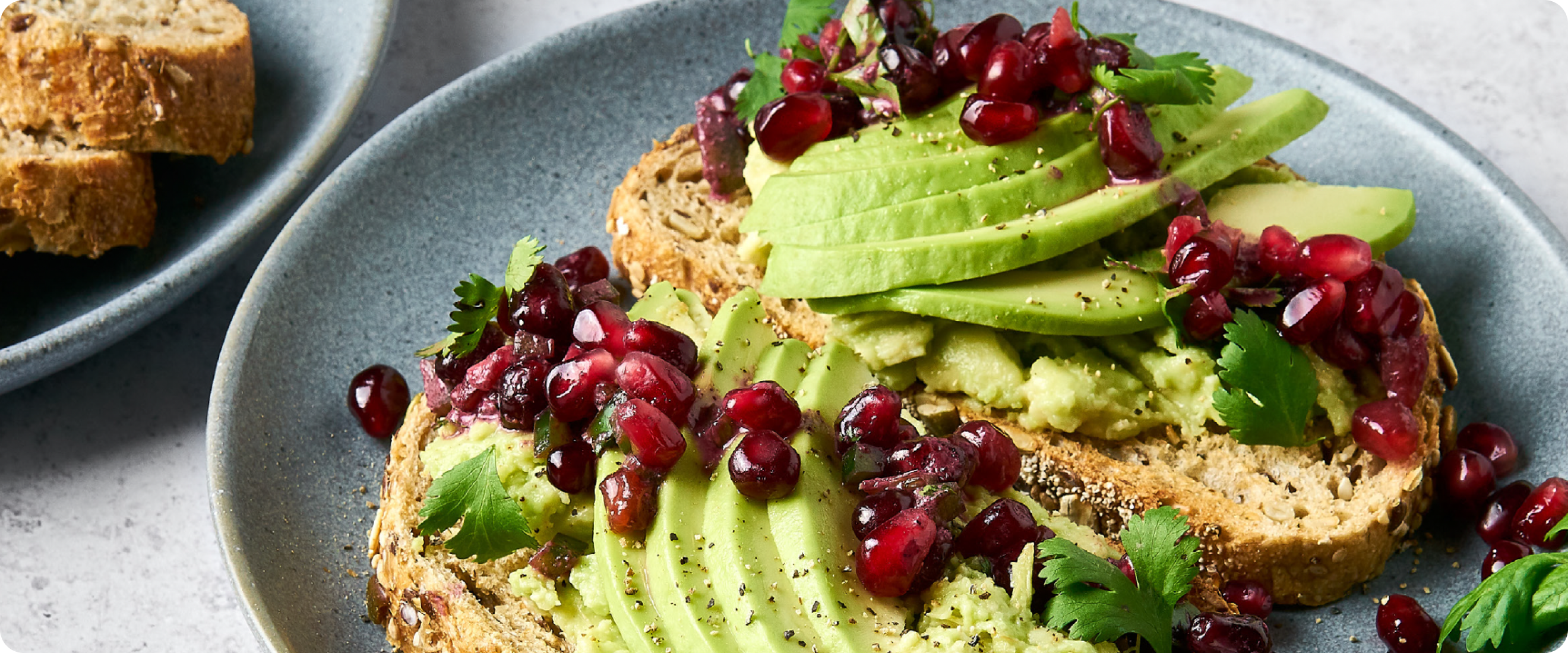 Pomegranate-Berry Salsa with Avocado Toast