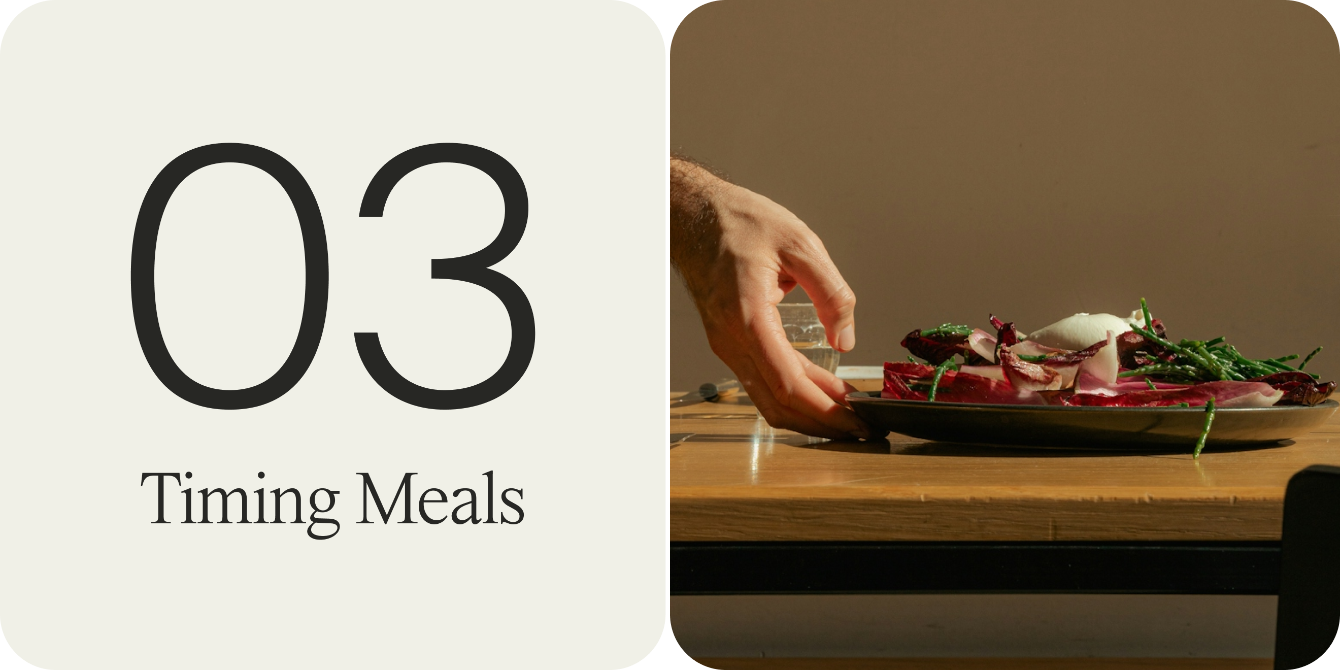 timing meals