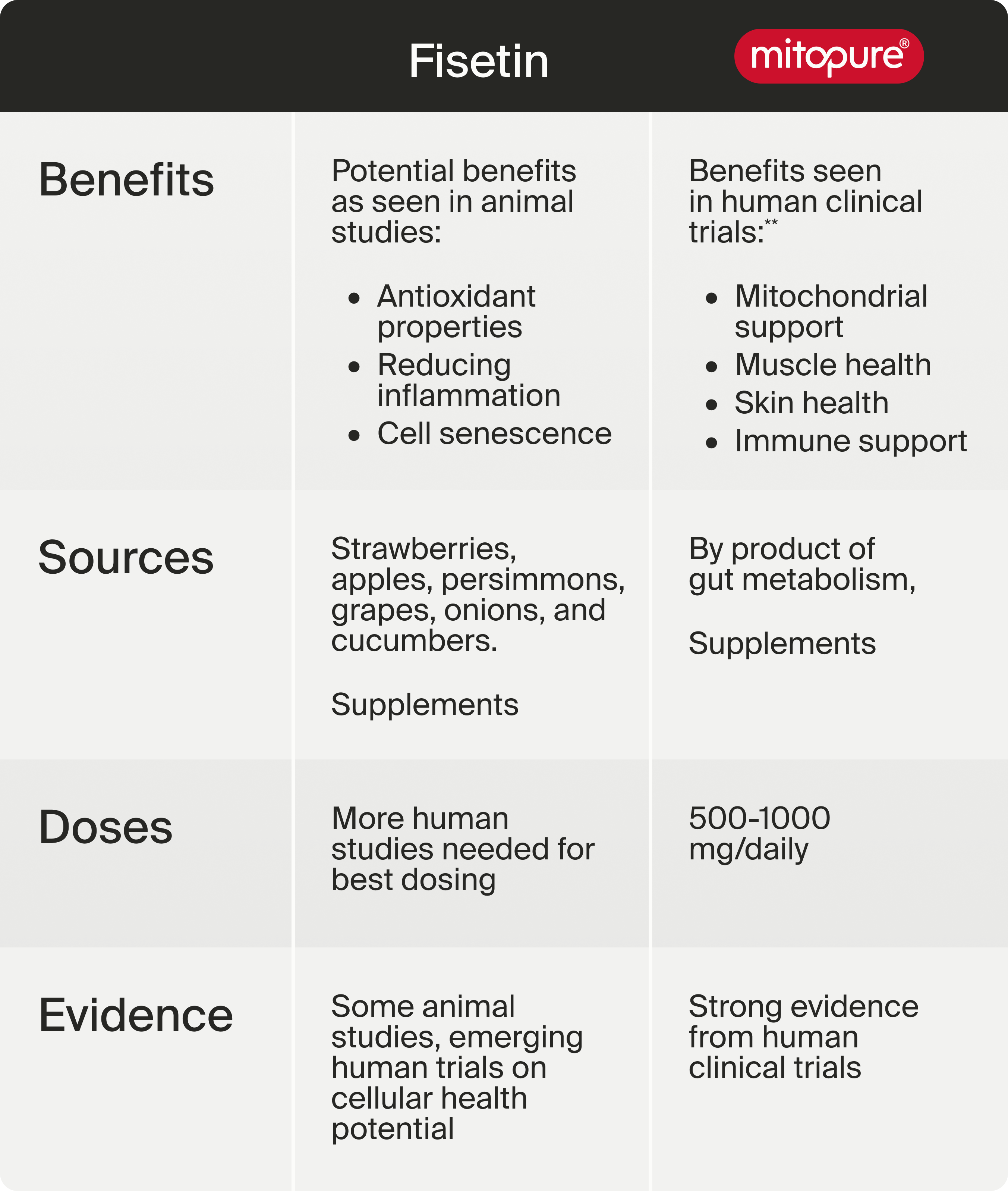 Comparison Table