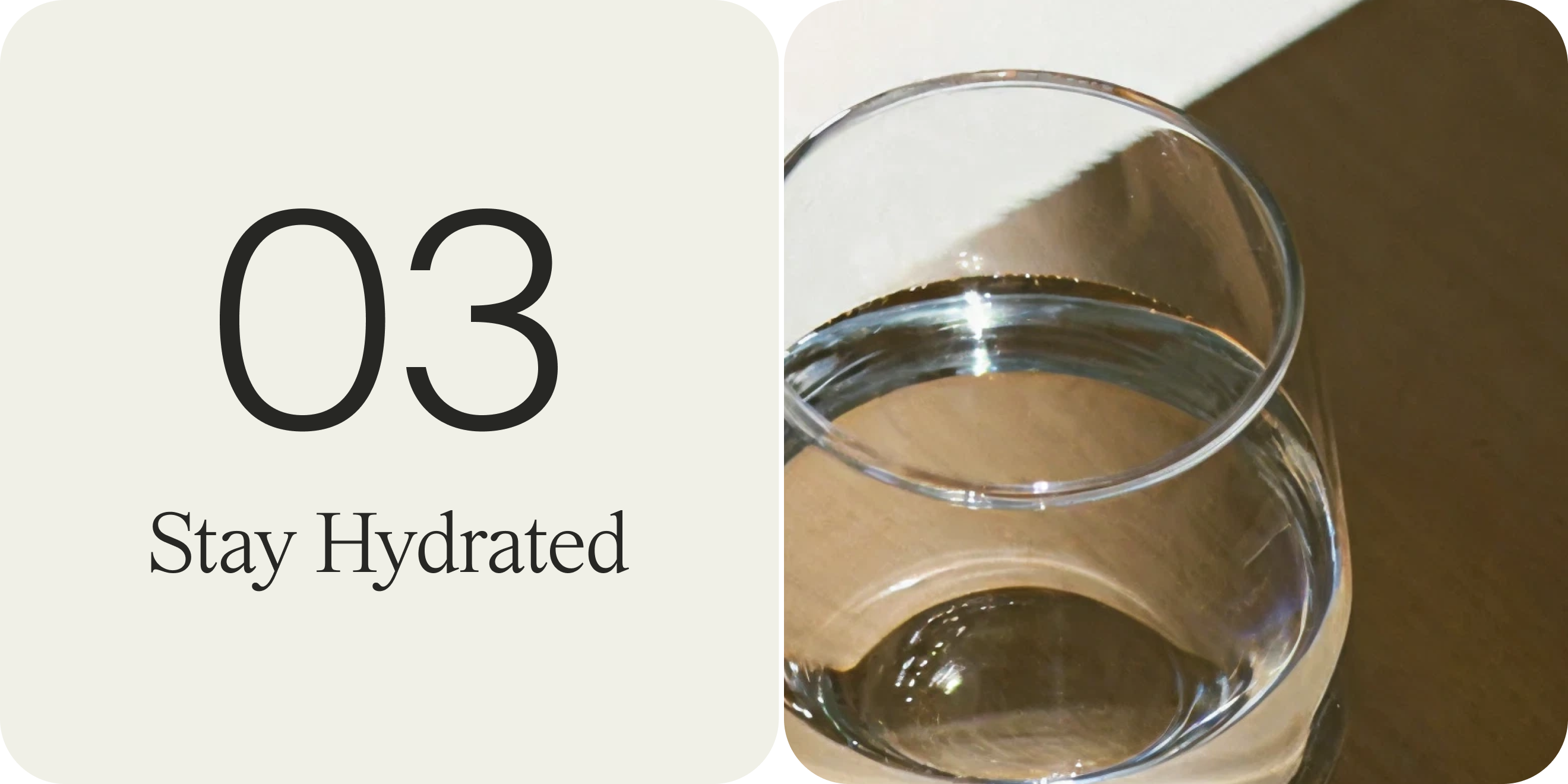 stay hydrated