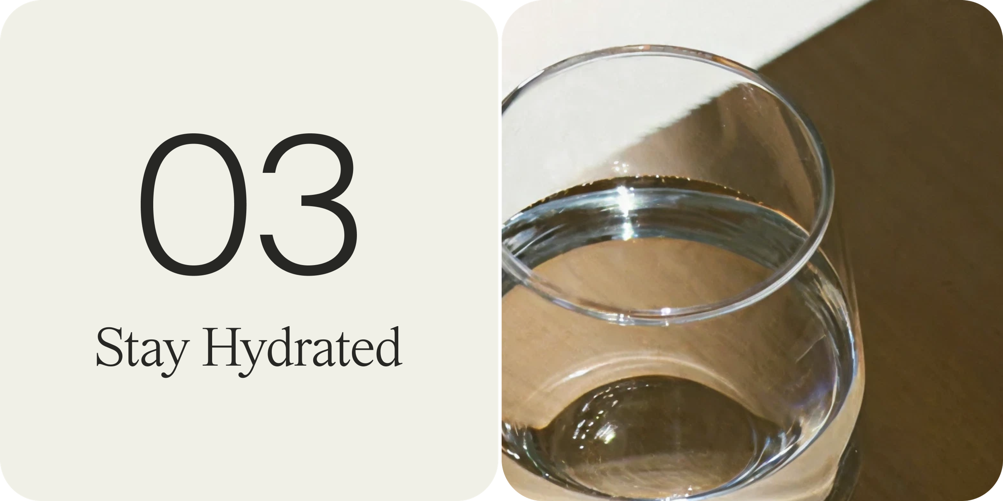 stay hydrated
