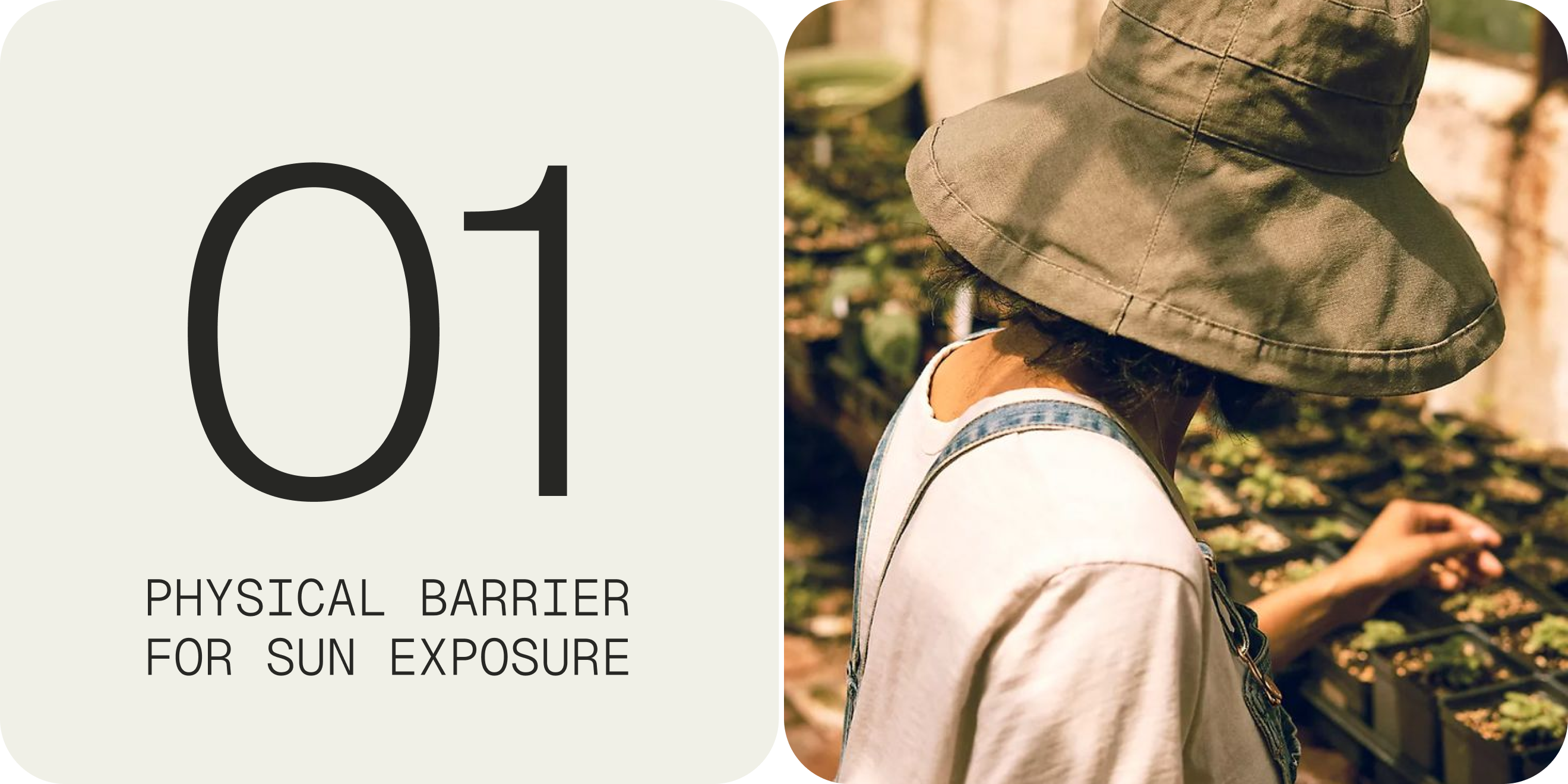 physical barrier for sun exposure