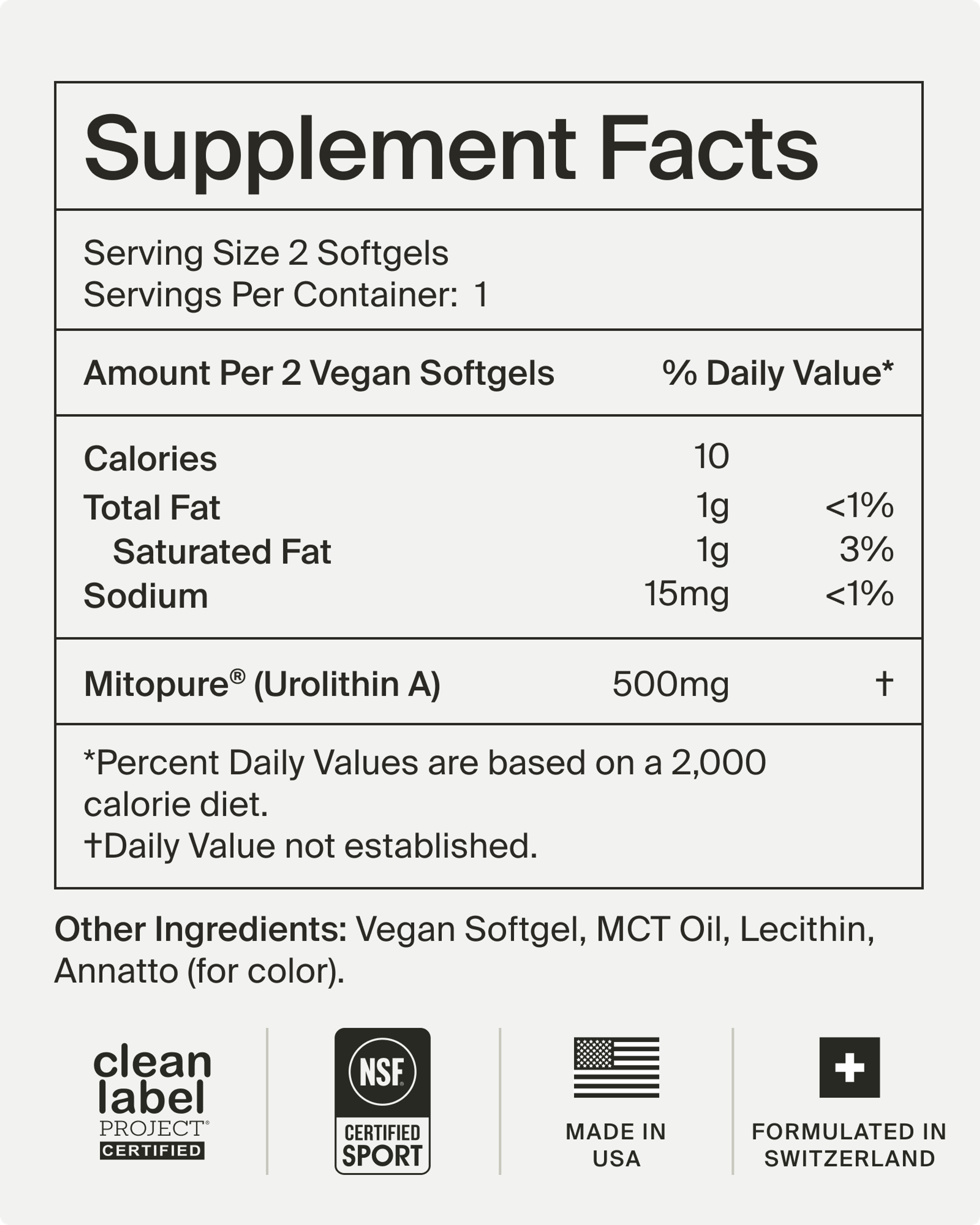 Mitopure Softgels Sample