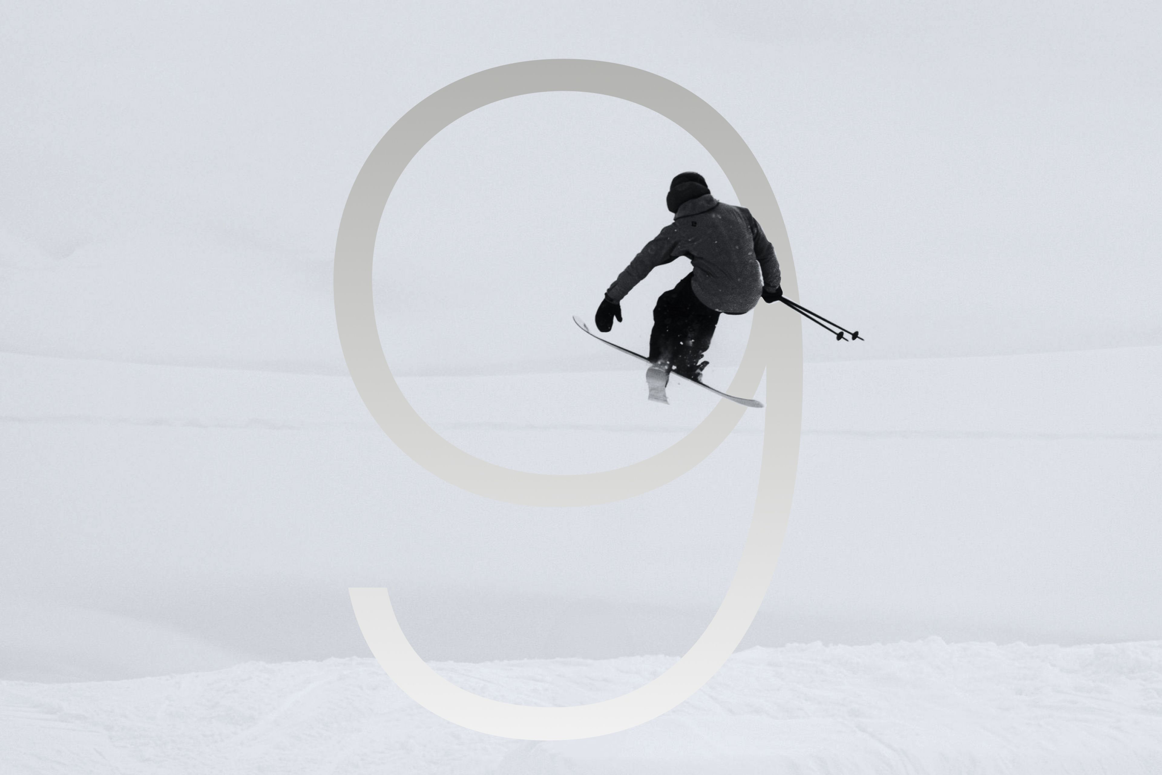 Skier jumping. Top 9 Healthy Winter Activities.