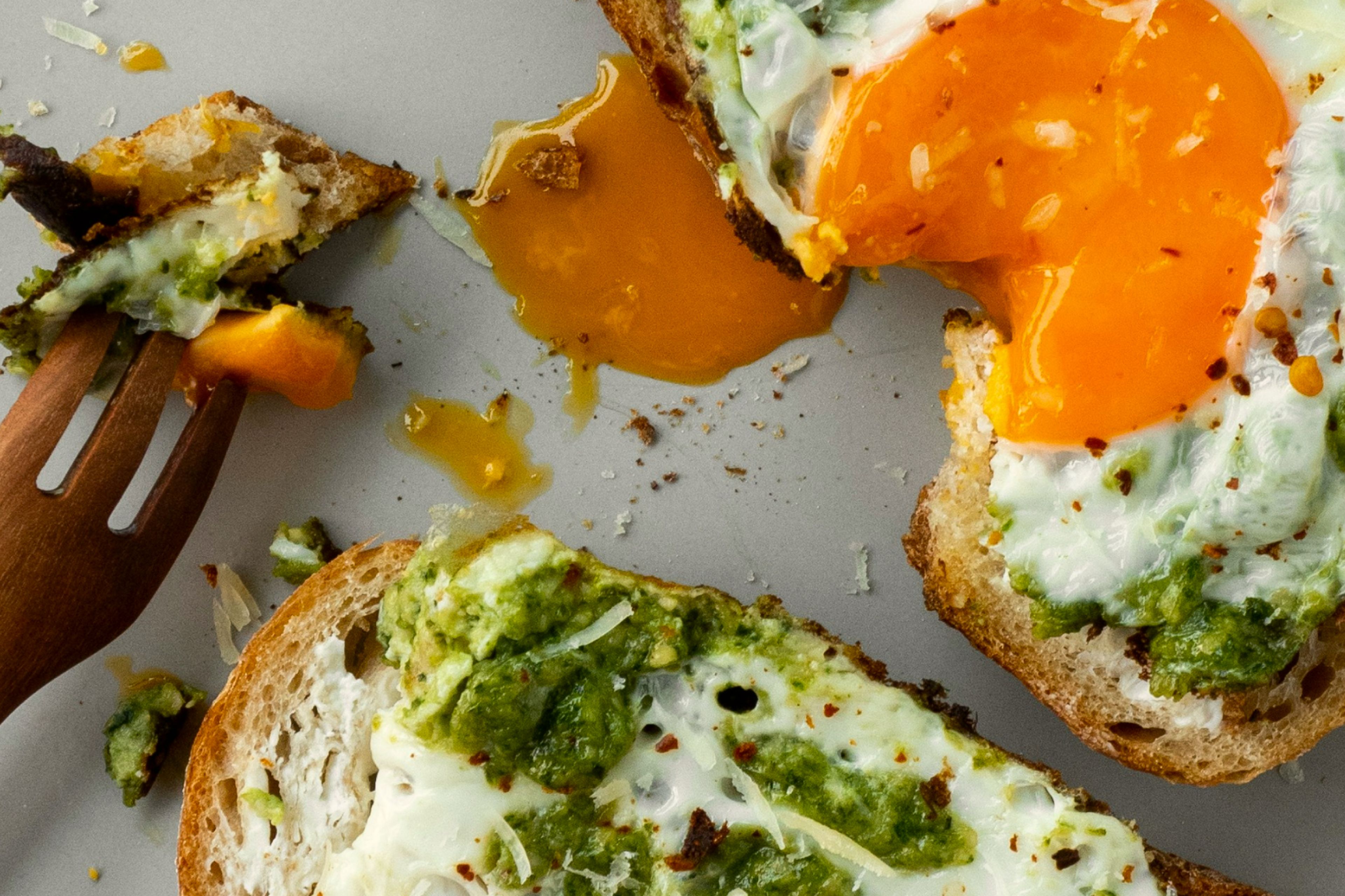 Breakfast with eggs and toast