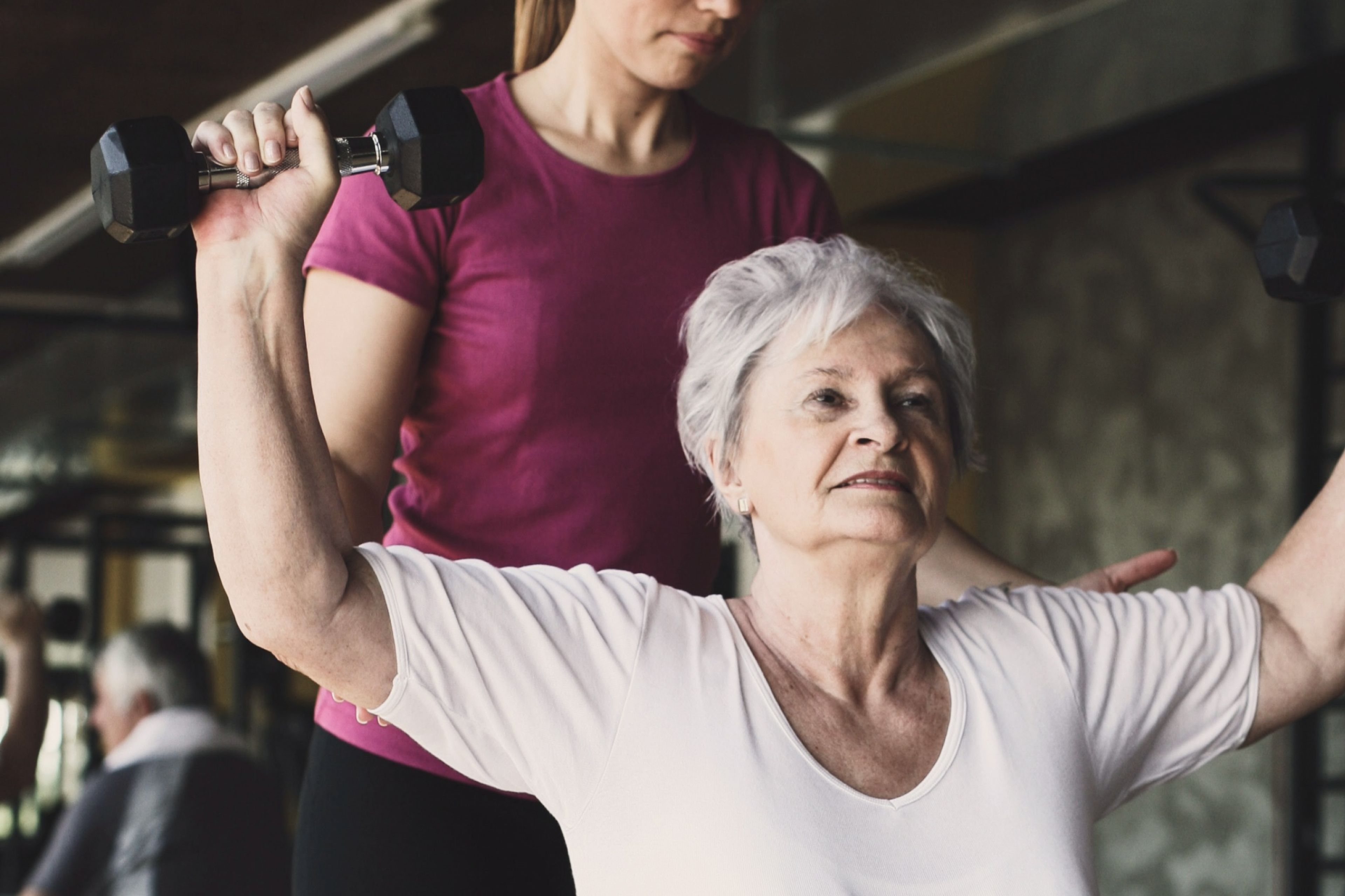 woman working out