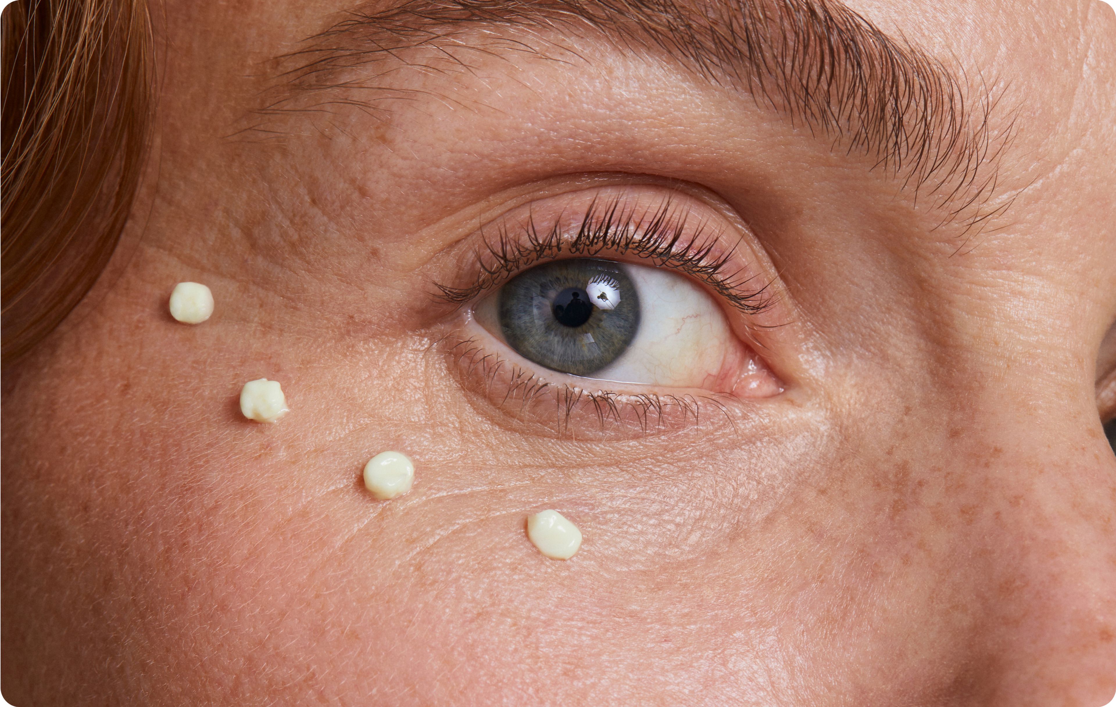 The Eye Cream on model