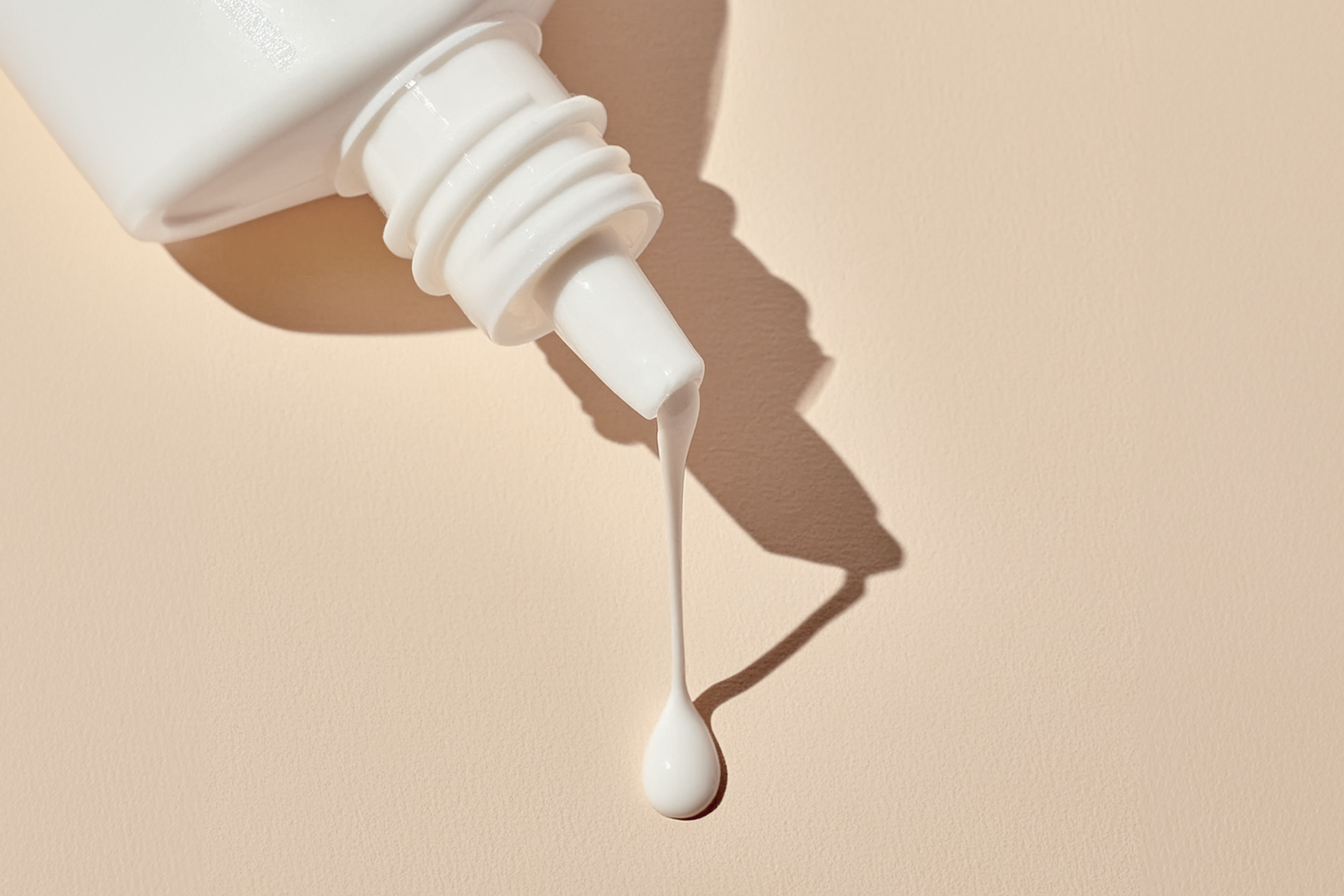 Sunscreen bottle close up