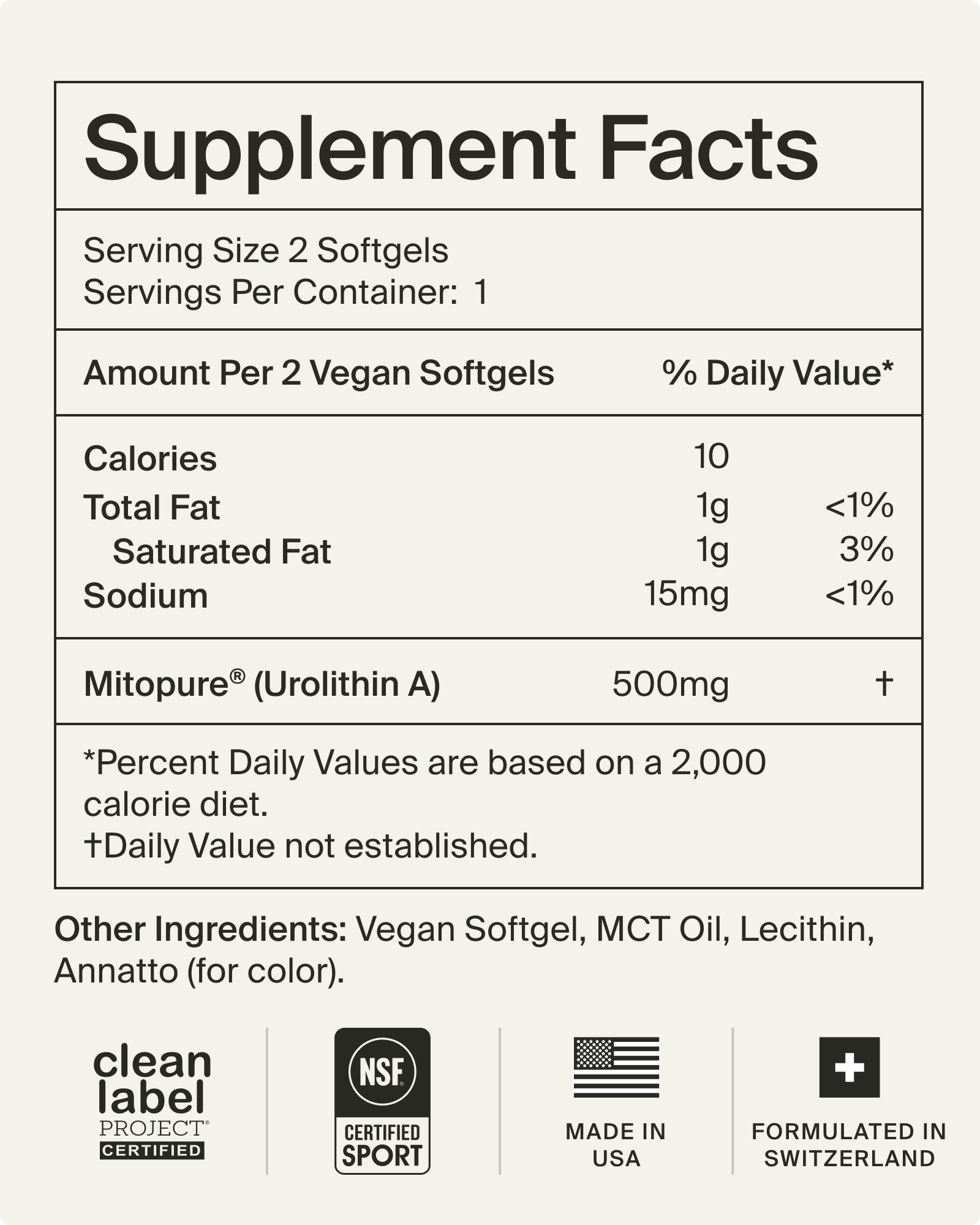 Mitopure Softgels Sample