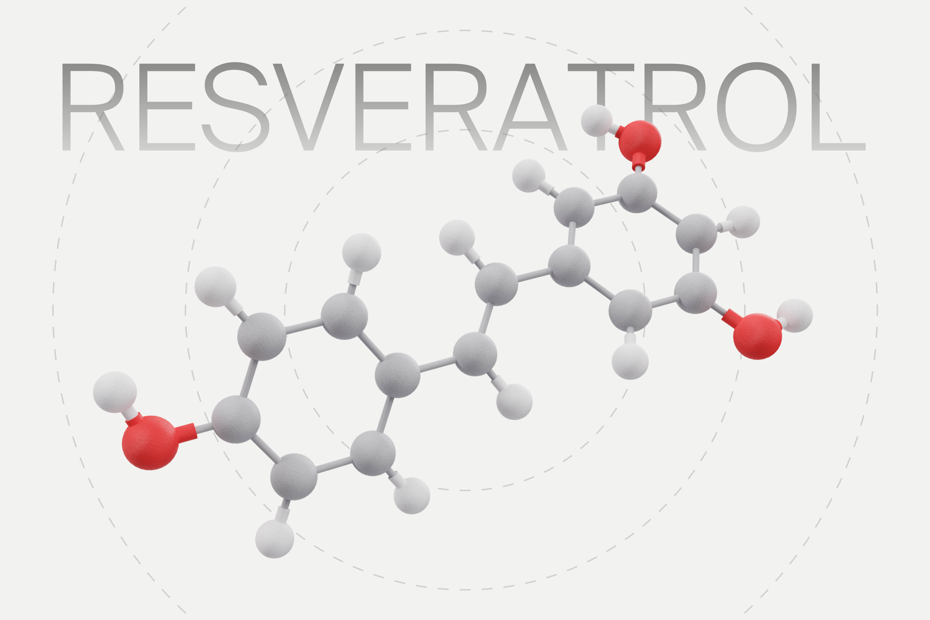 3D representation on the Resveratrol molecule