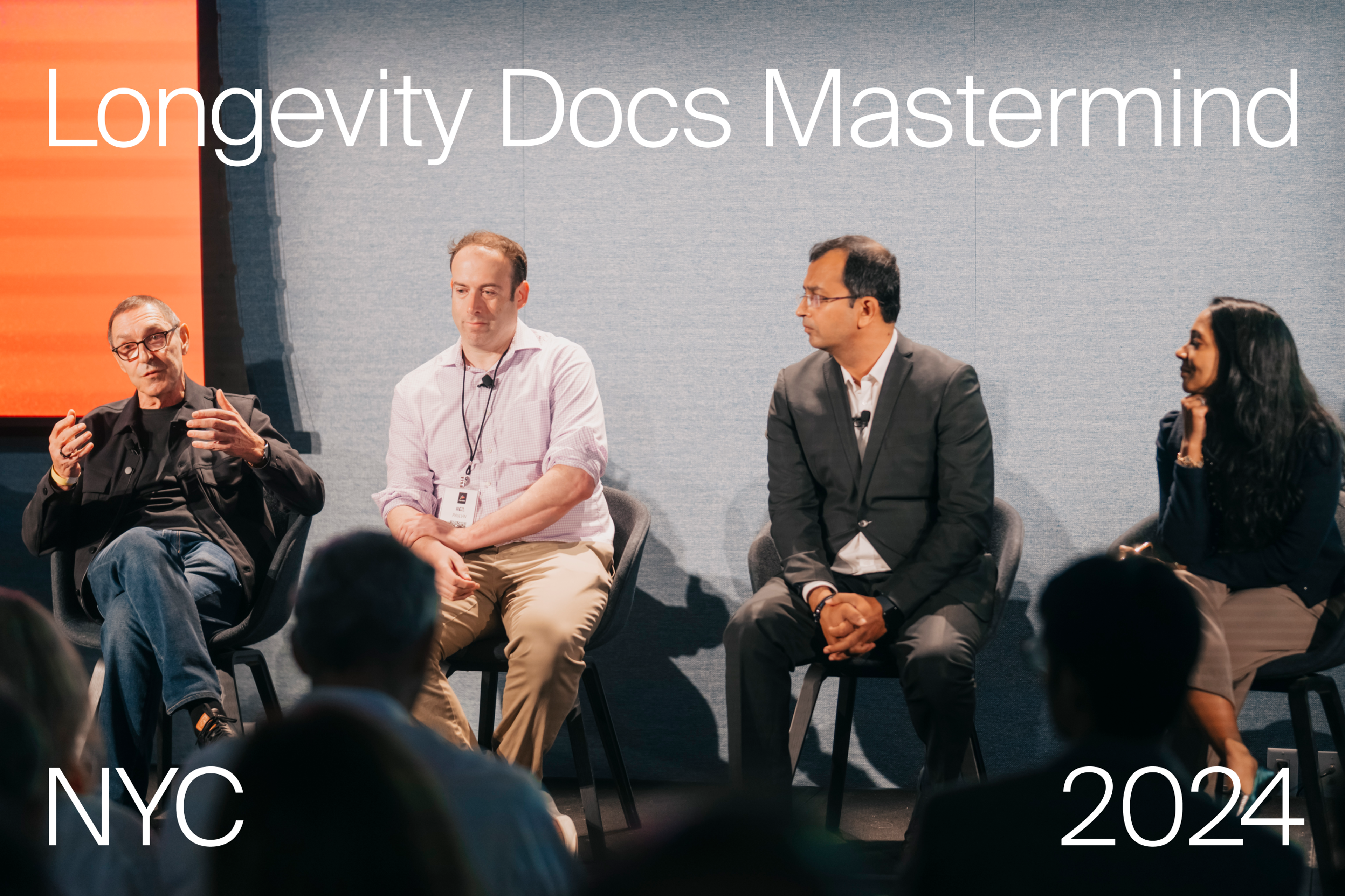 Dr. Anurag Singh and other speakers at the Longevity Docs Mastermind 2024
