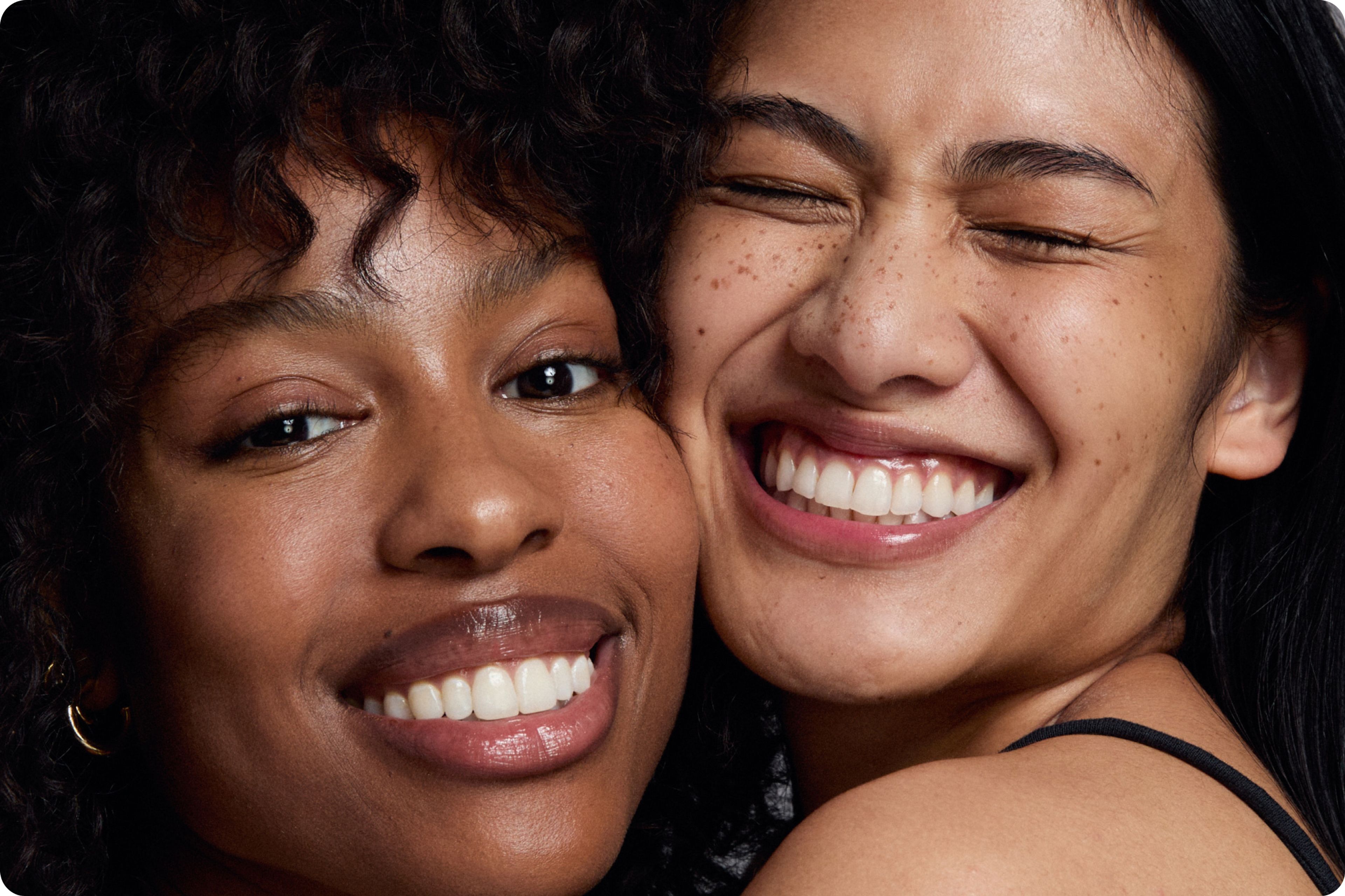 Women faces, close-up