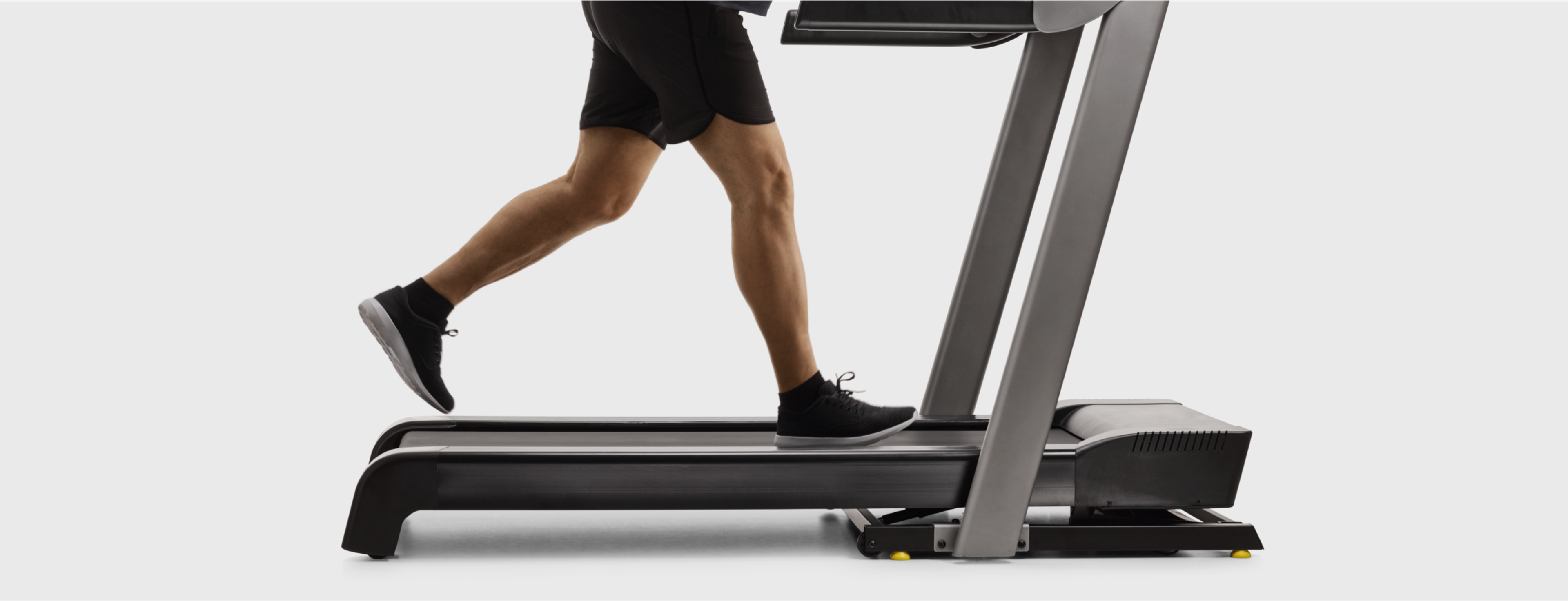 Person walking on a treadmill