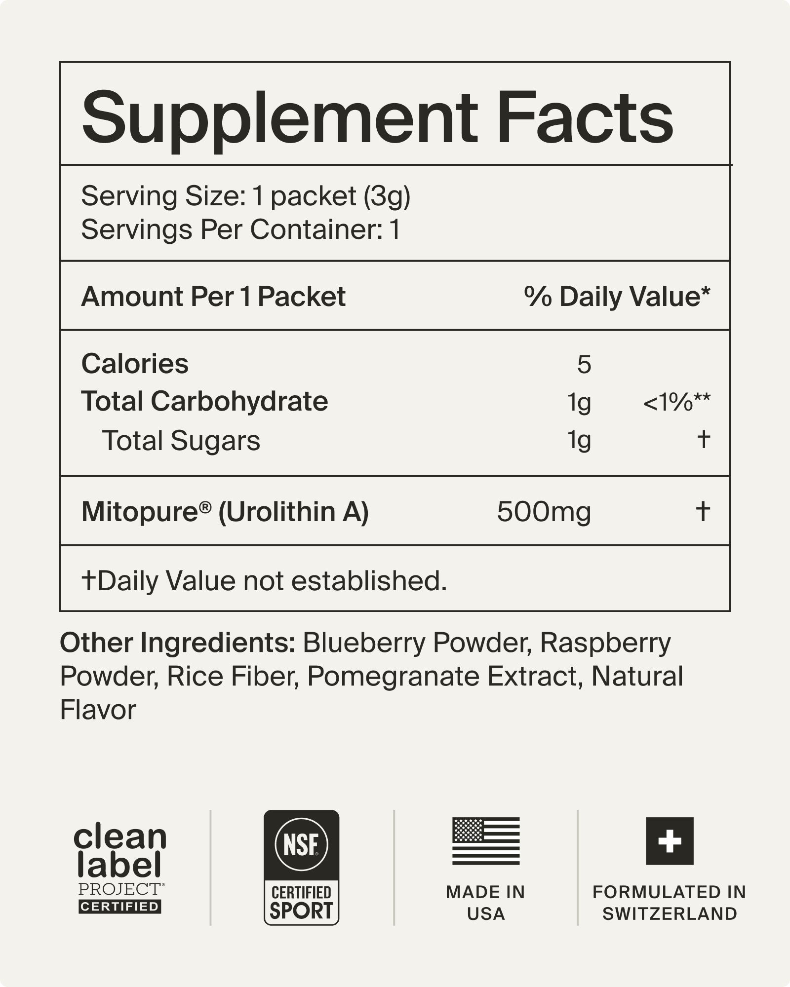 Mitopure Powder Sample
