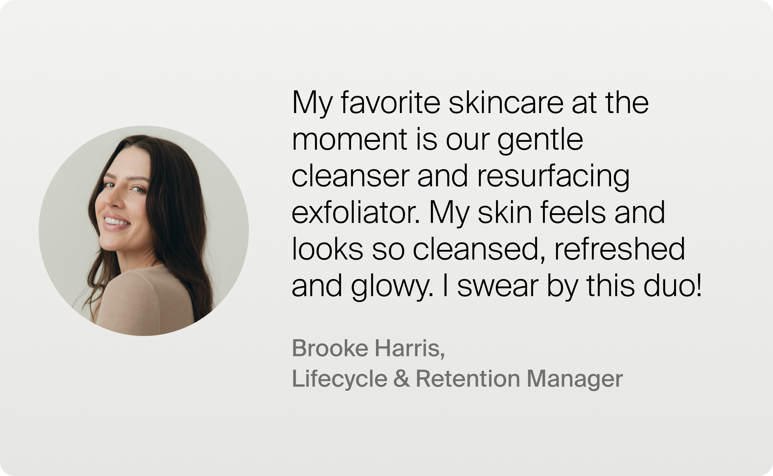 Brooke Harris, Lifecycle & Retention Manager