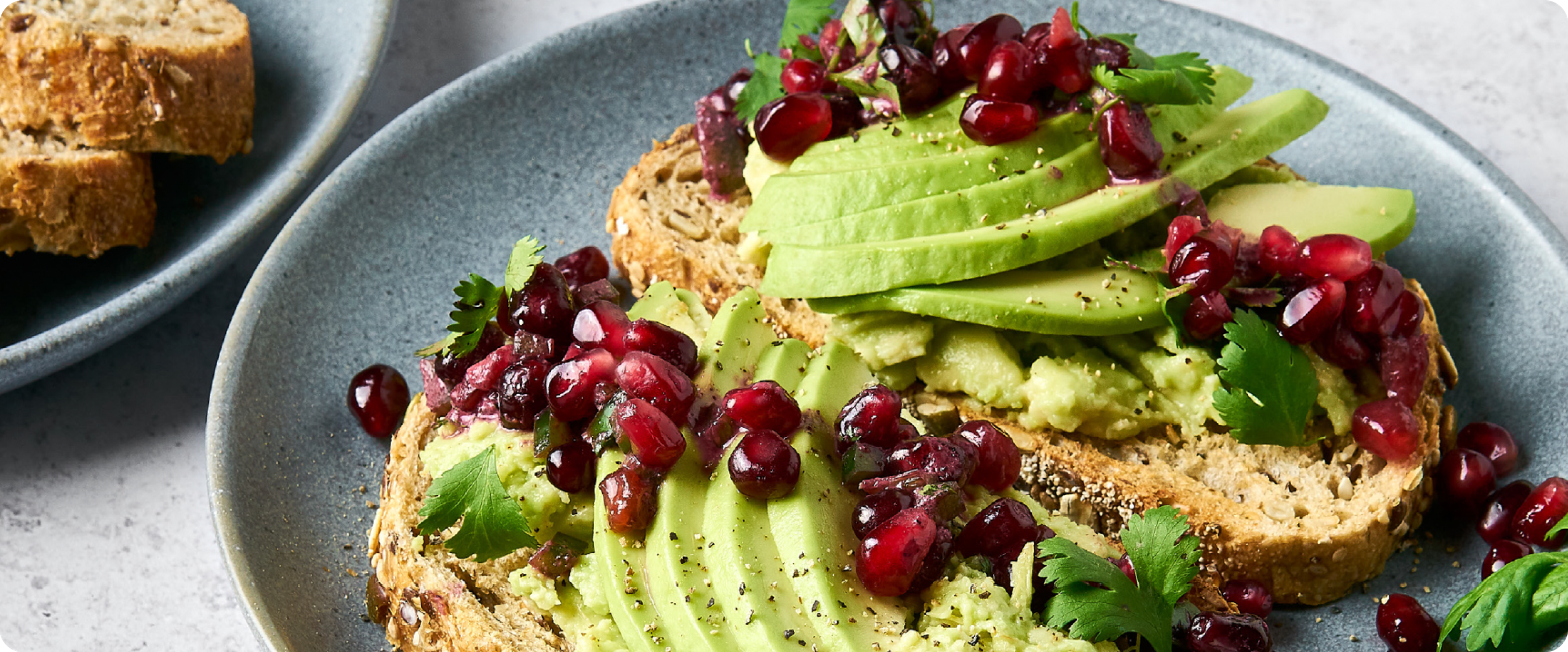 Pomegranate-Berry Salsa with Avocado Toast