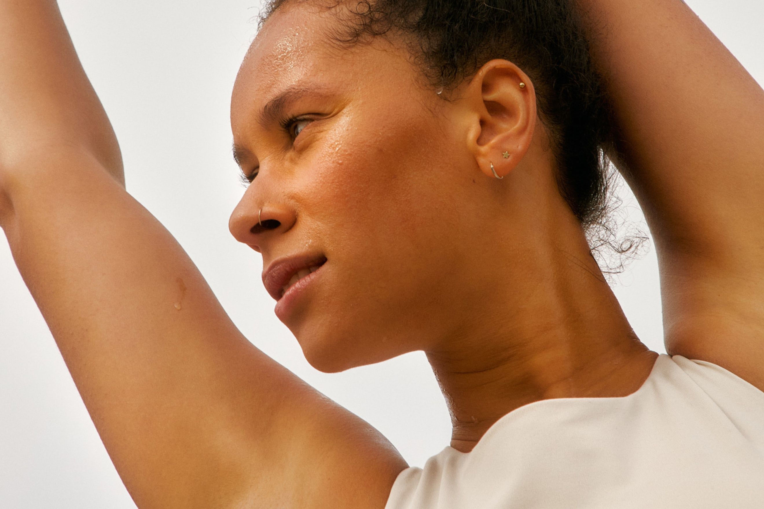 woman stretching